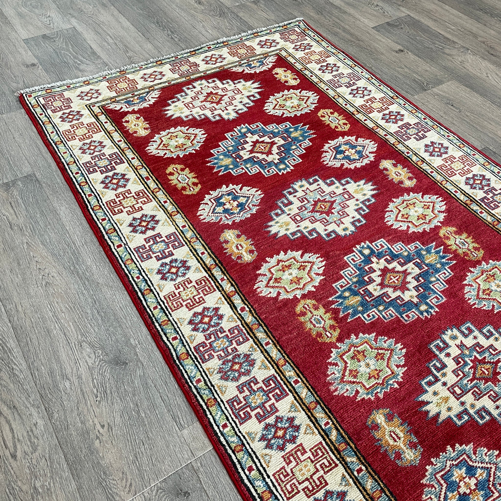 249 x 93 cm | Afghan Kazak Yakash Runner - Khorasan Rugs