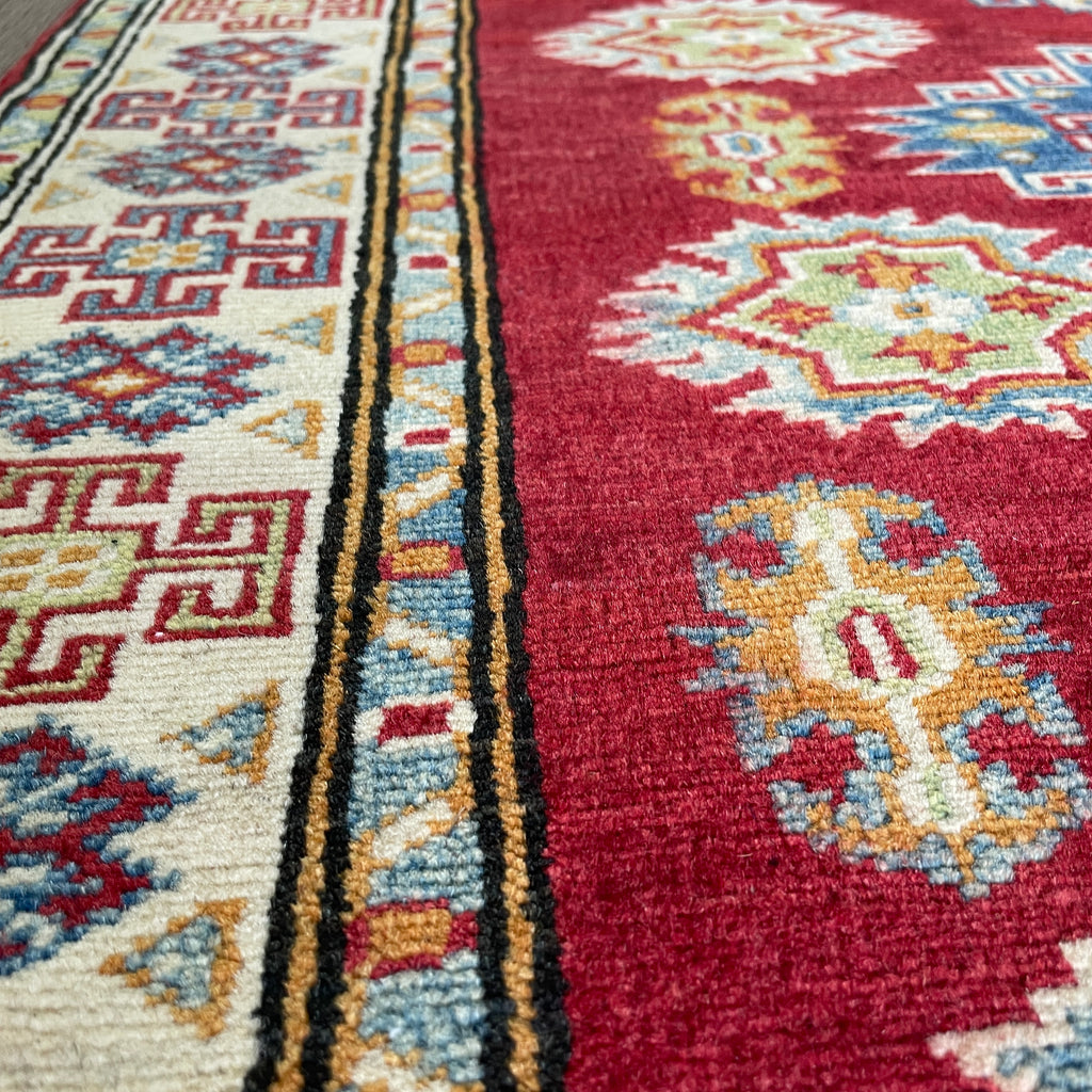 249 x 93 cm | Afghan Kazak Yakash Runner - Khorasan Rugs