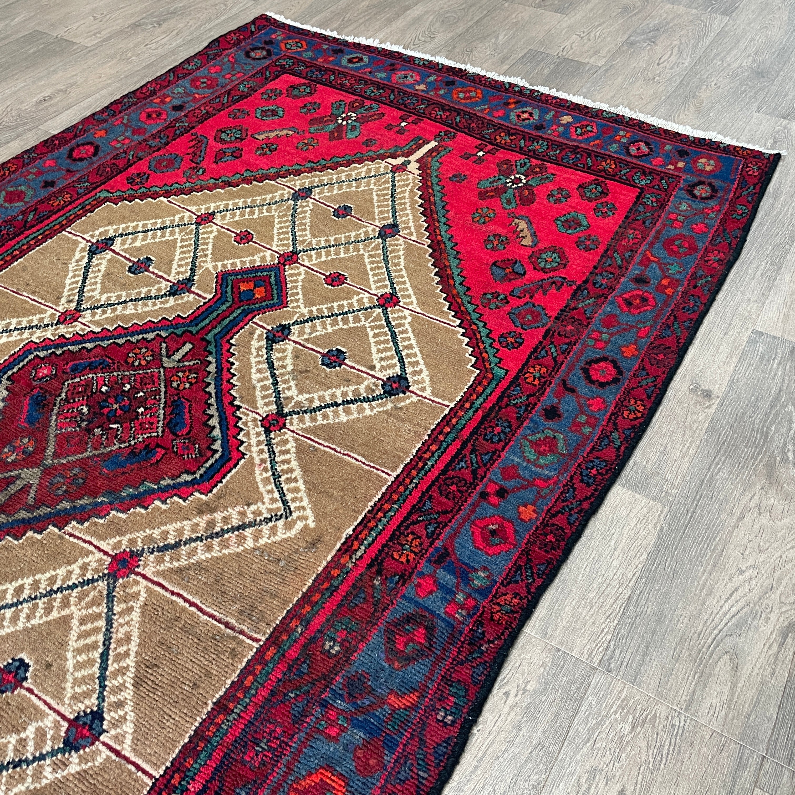 Old Persian Hamadan Rug c. 1970