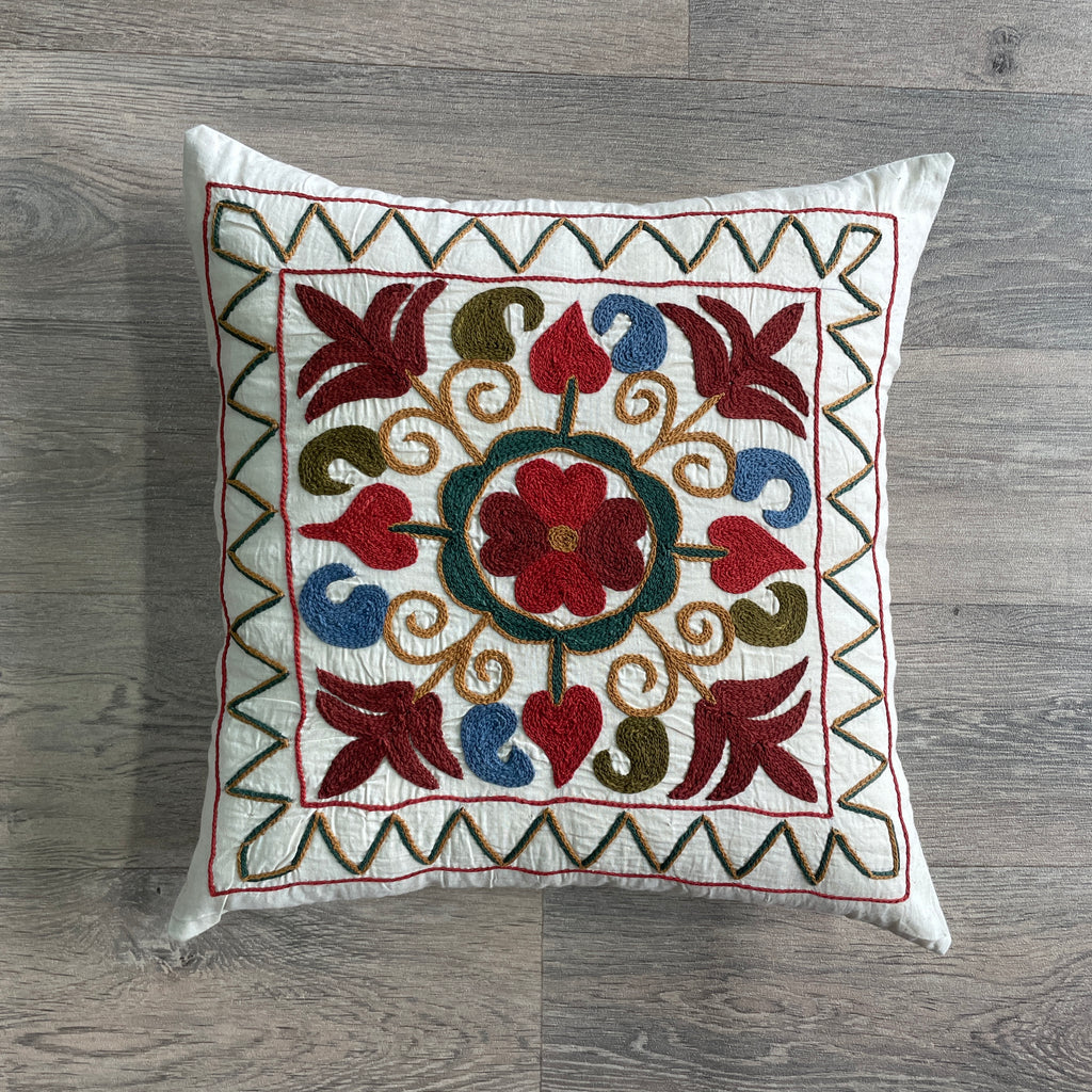 Afghan Suzani Cushion Cover