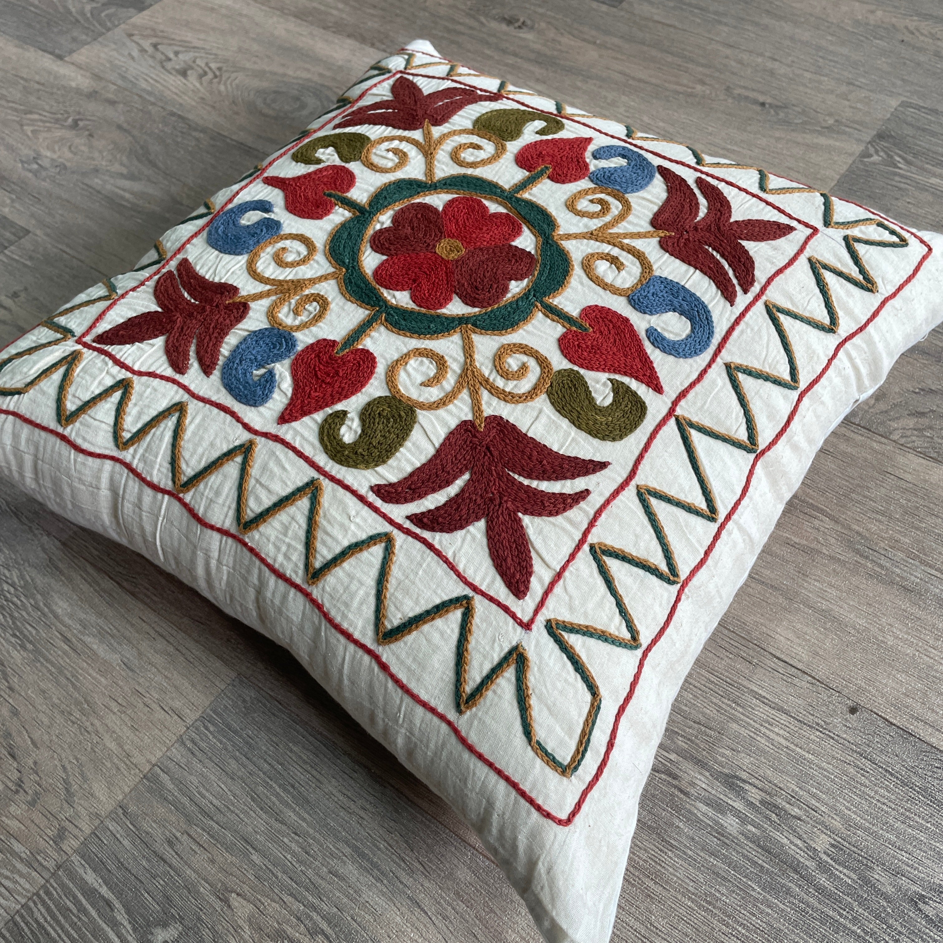 Afghan Suzani Cushion Cover