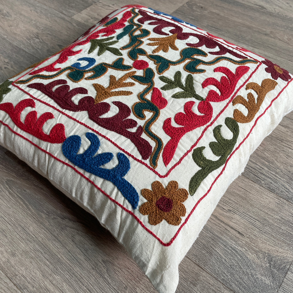 Afghan Suzani Cushion Cover