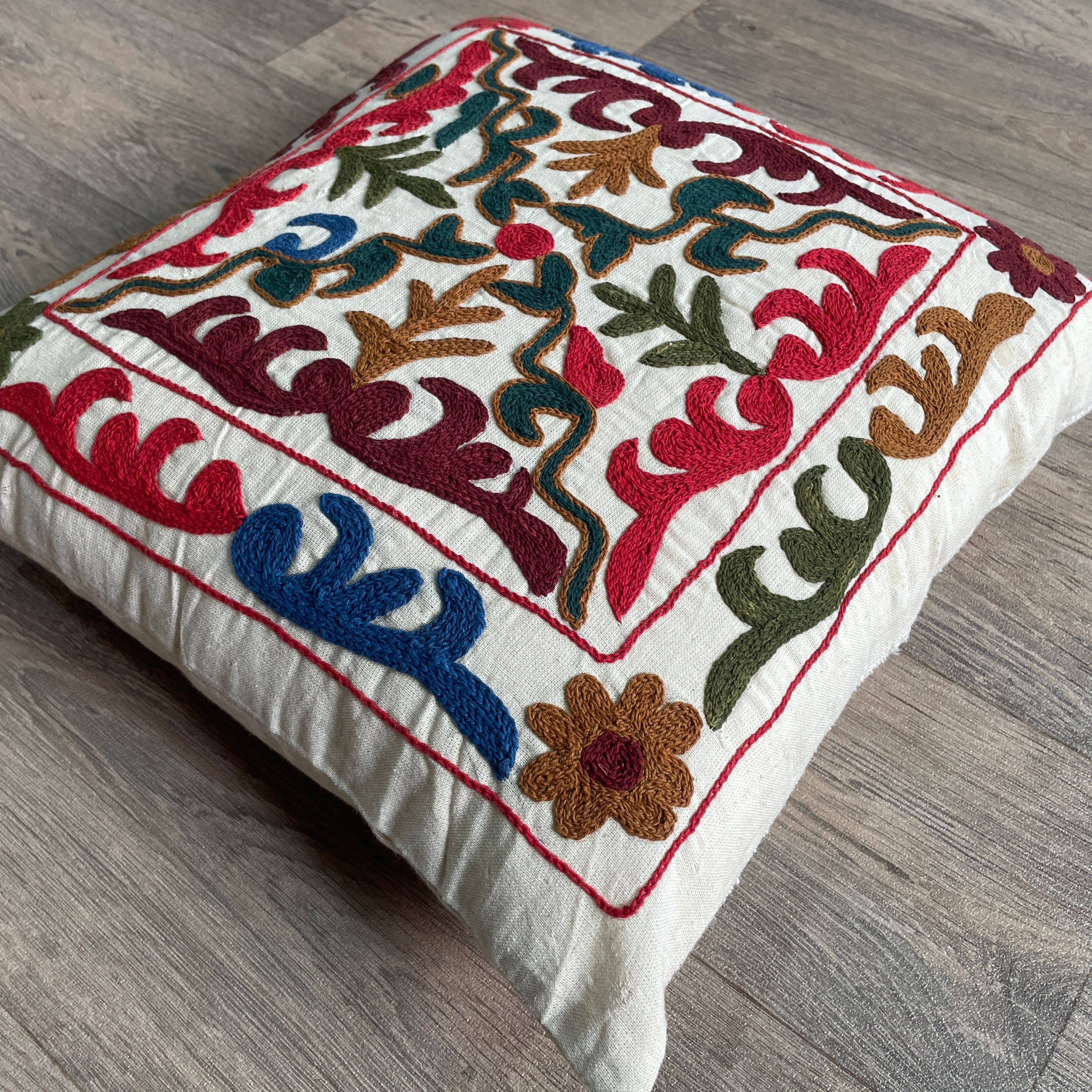 Afghan Suzani Cushion Cover