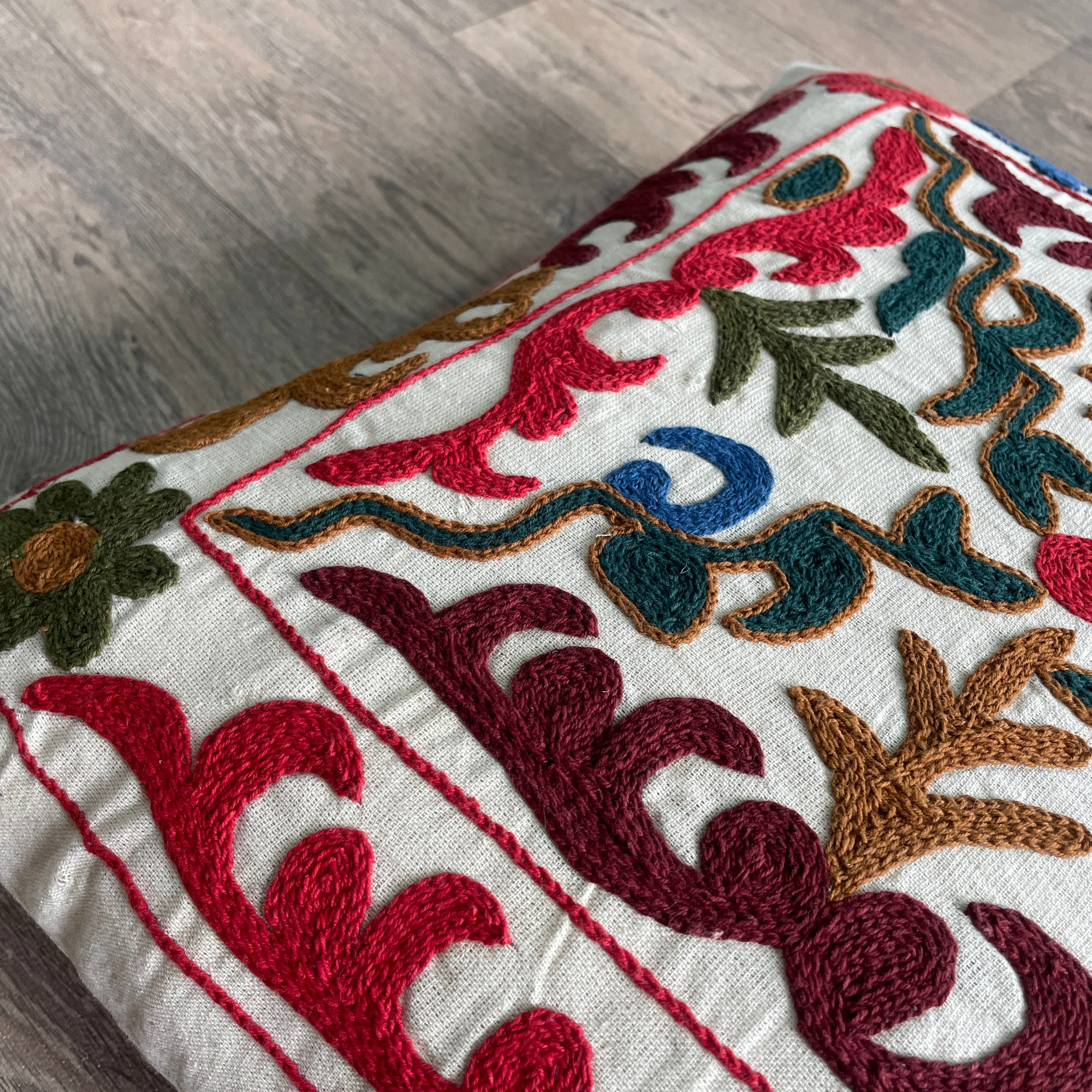Afghan Suzani Cushion Cover