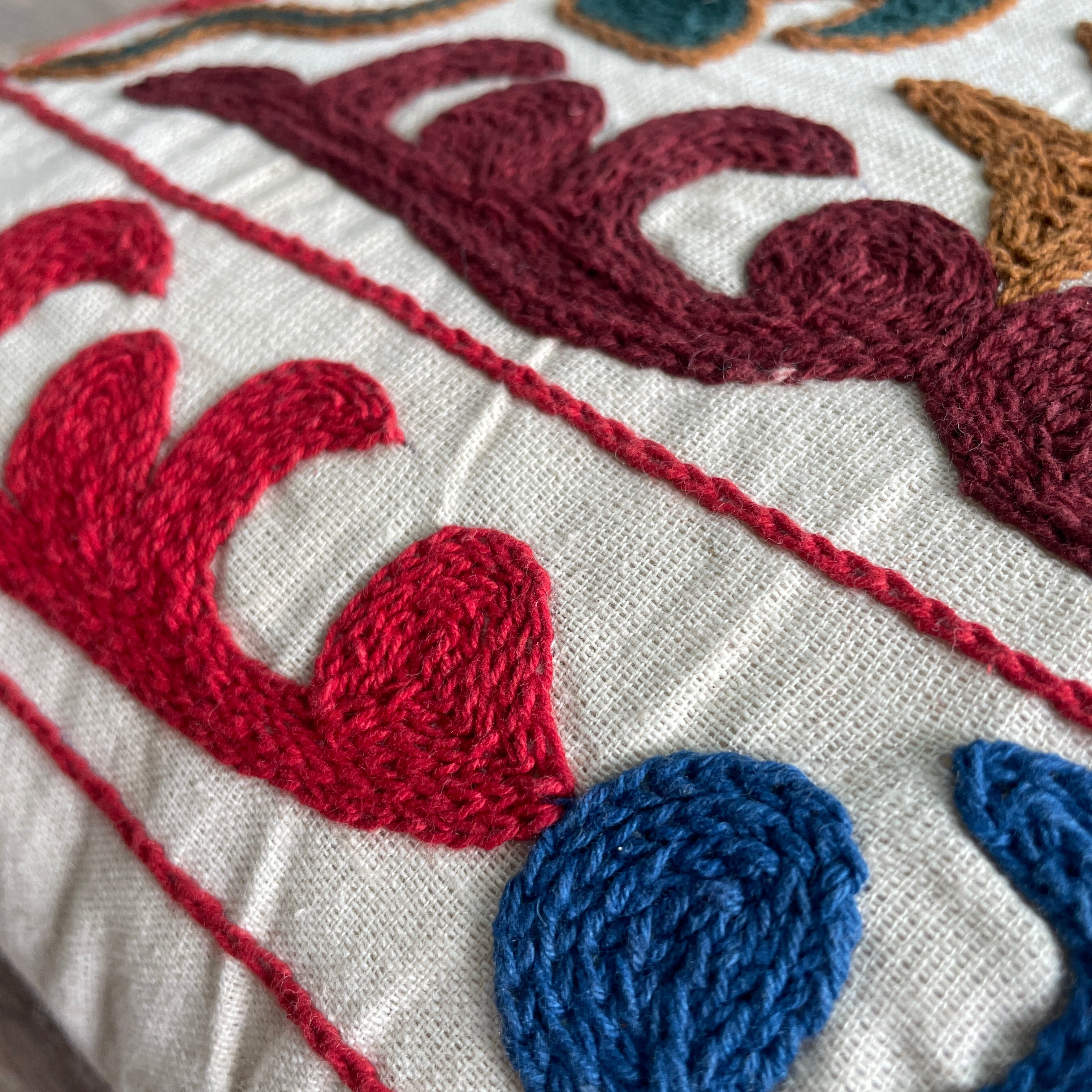 Afghan Suzani Cushion Cover