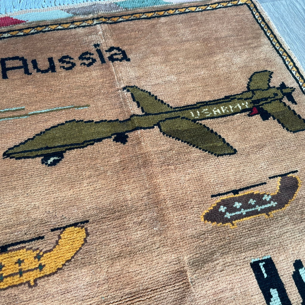 163 x 99 cm | Afghan War Rug