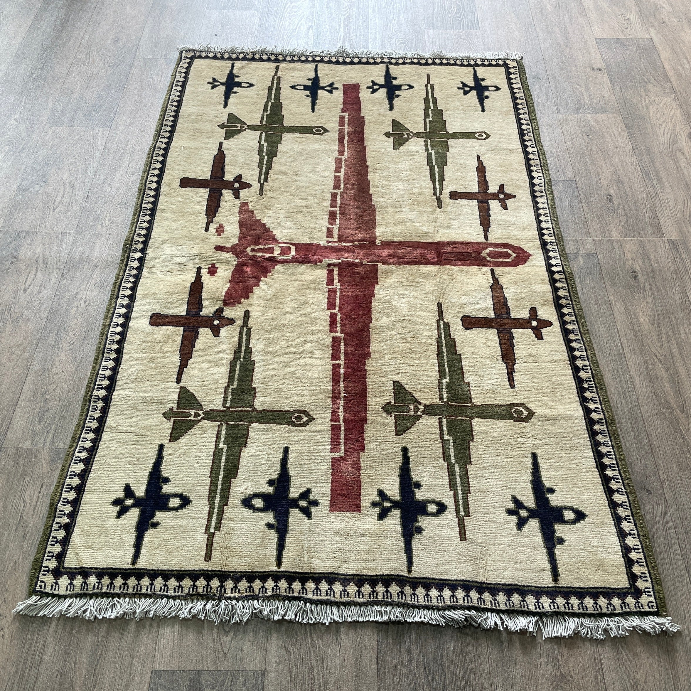 160 x 99 cm | Afghan War Rug