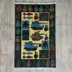 133 x 82 cm | Afghan War Rug