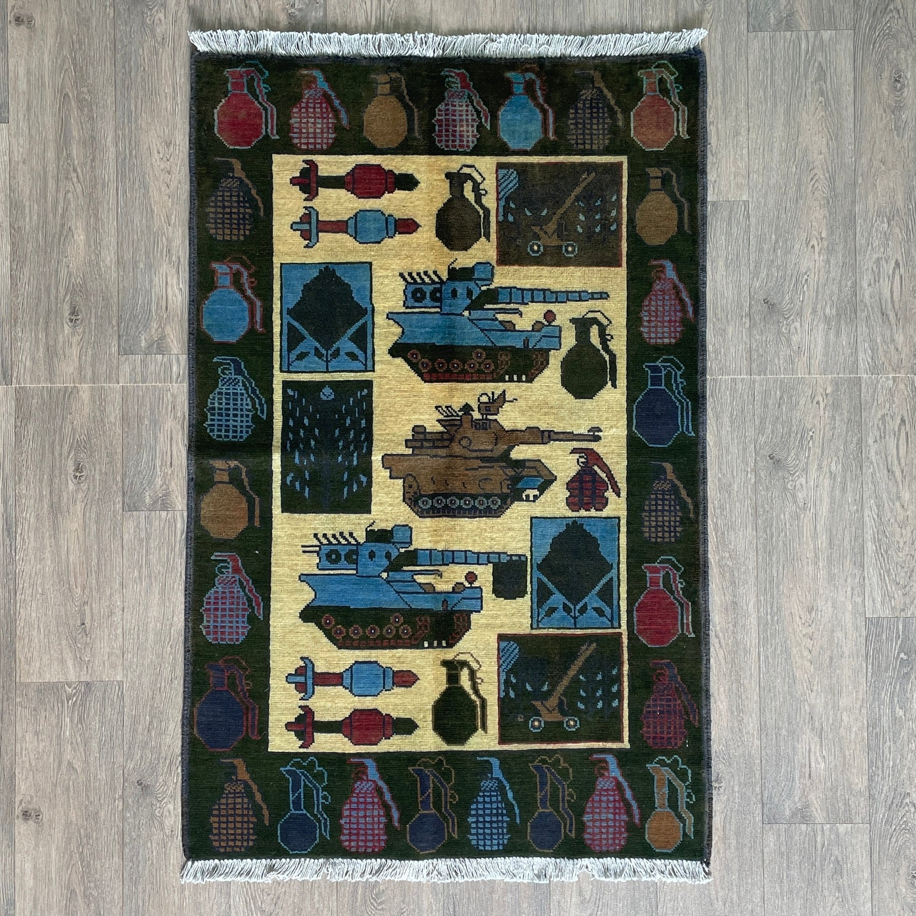 133 x 82 cm | Afghan War Rug