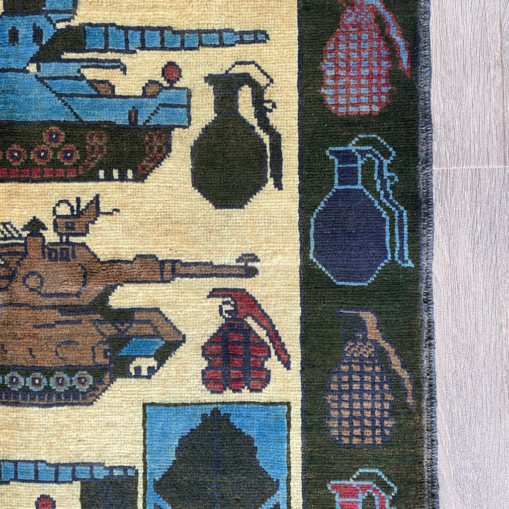133 x 82 cm | Afghan War Rug