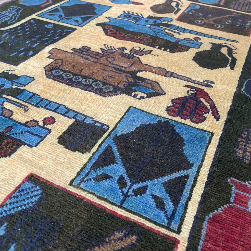 133 x 82 cm | Afghan War Rug