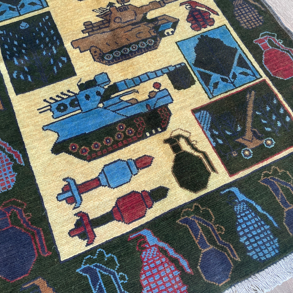 133 x 82 cm | Afghan War Rug