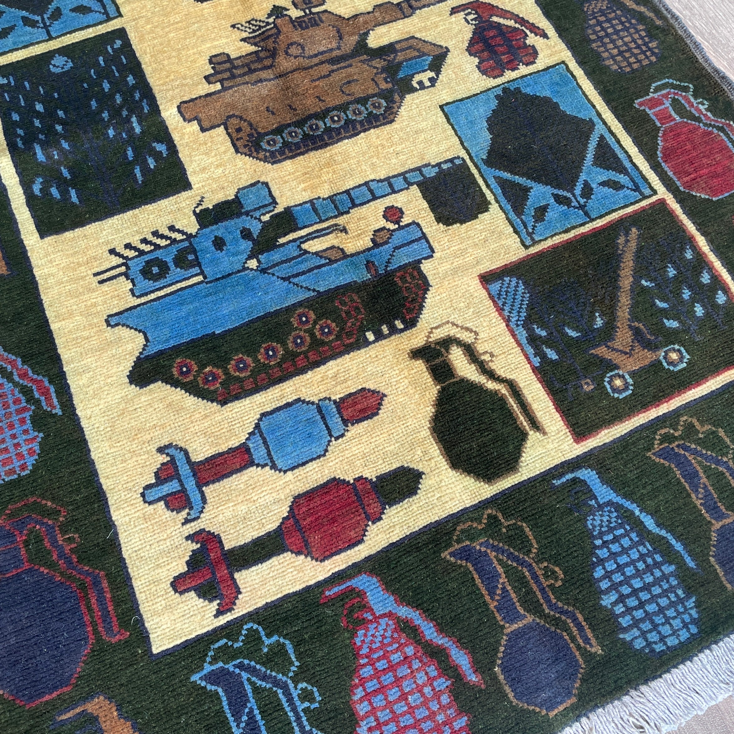 133 x 82 cm | Afghan War Rug