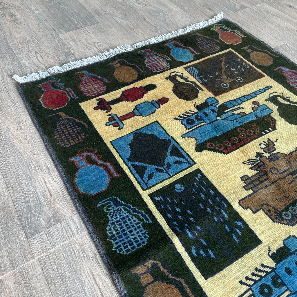 133 x 82 cm | Afghan War Rug