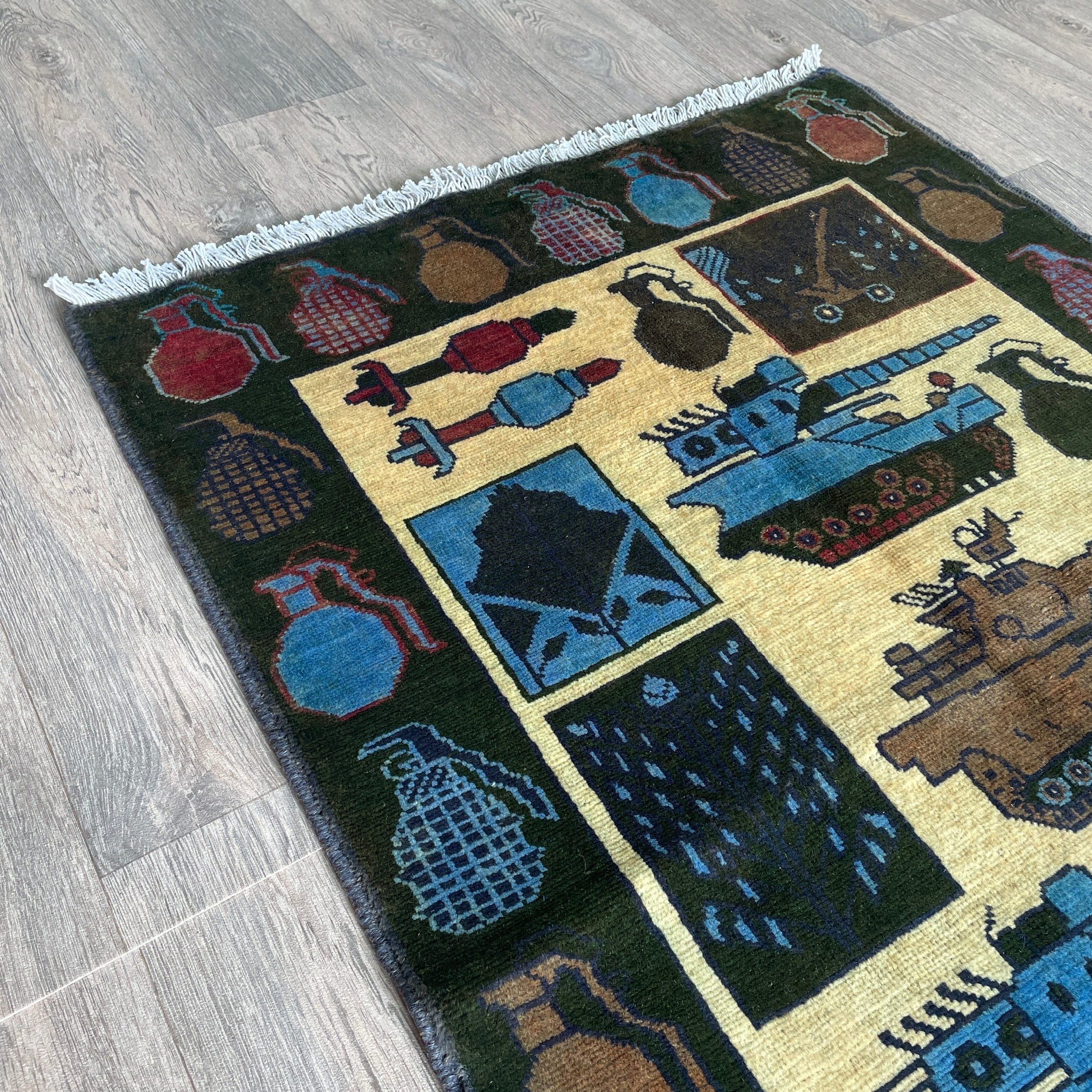 133 x 82 cm | Afghan War Rug