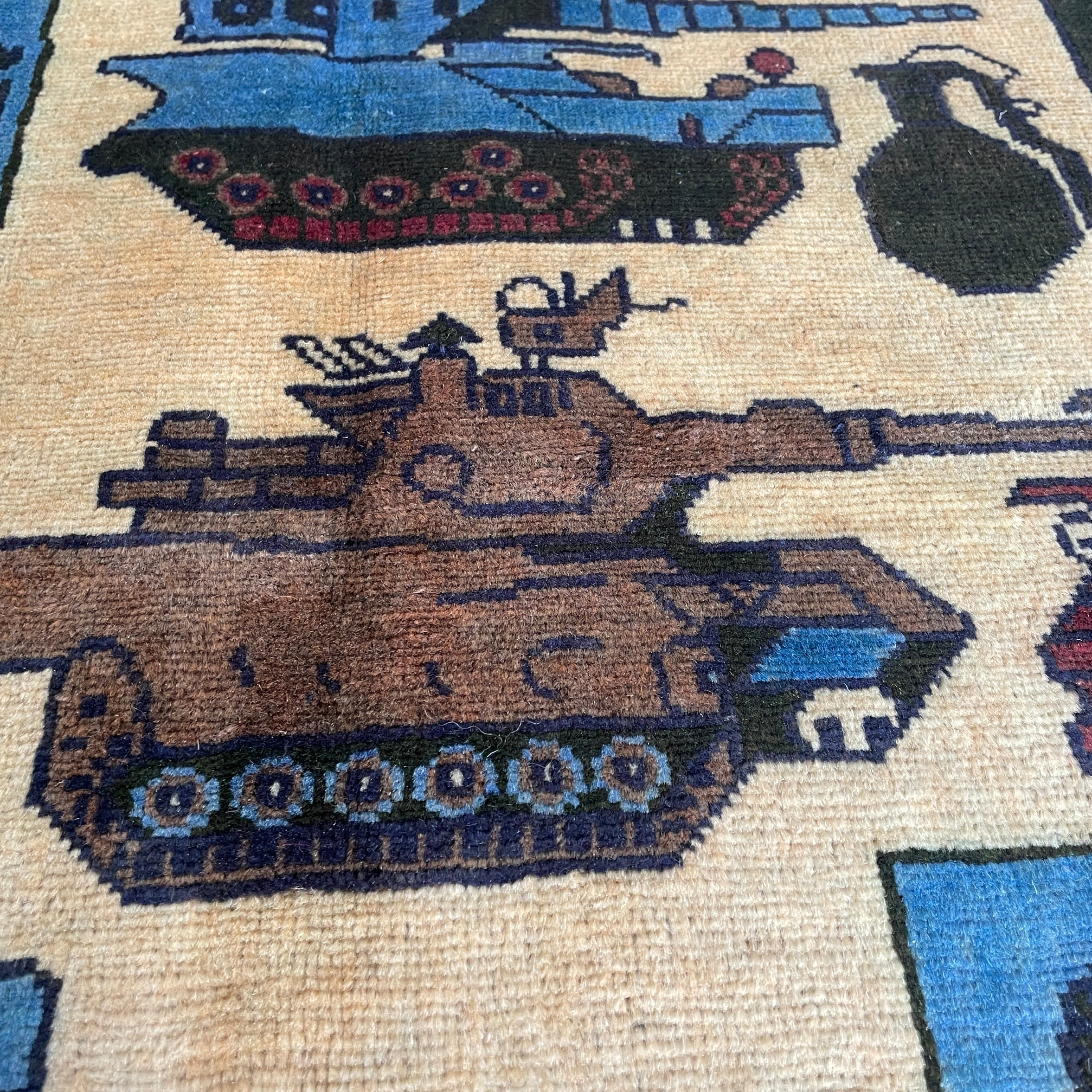 133 x 82 cm | Afghan War Rug