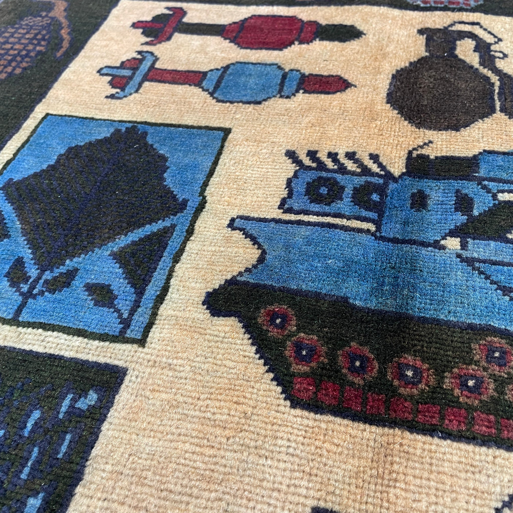 133 x 82 cm | Afghan War Rug