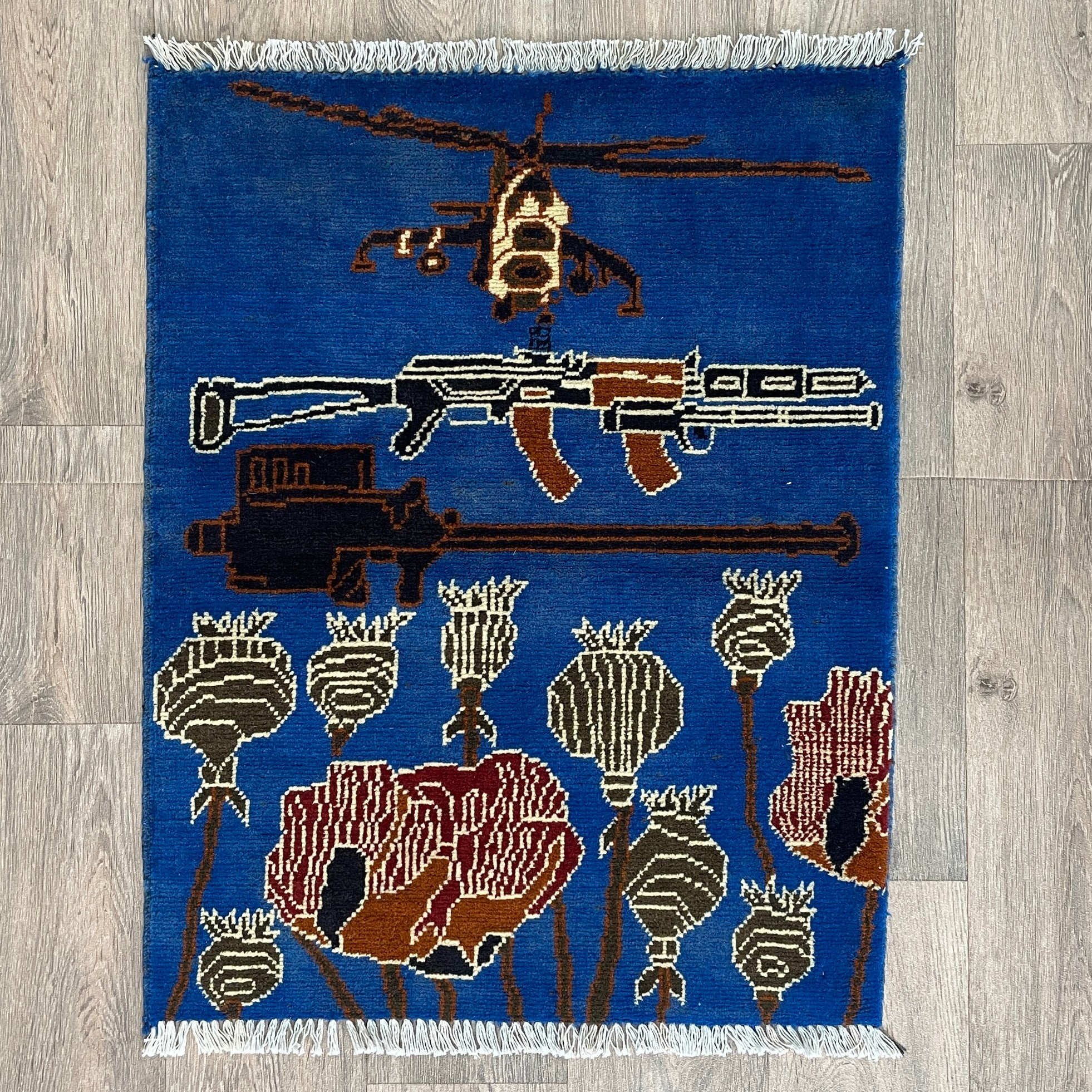 84 x 63 cm | Afghan War Rug
