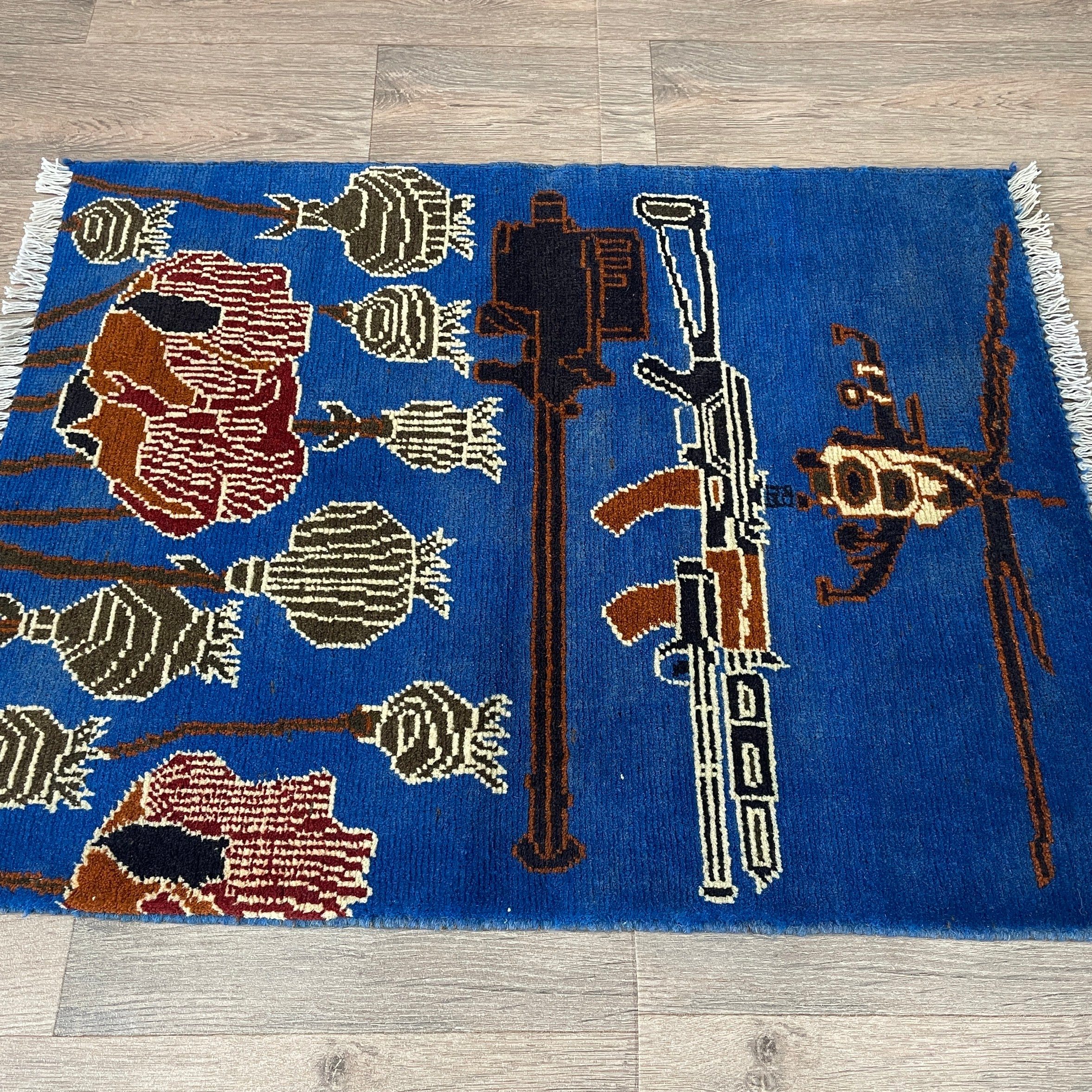 84 x 63 cm | Afghan War Rug