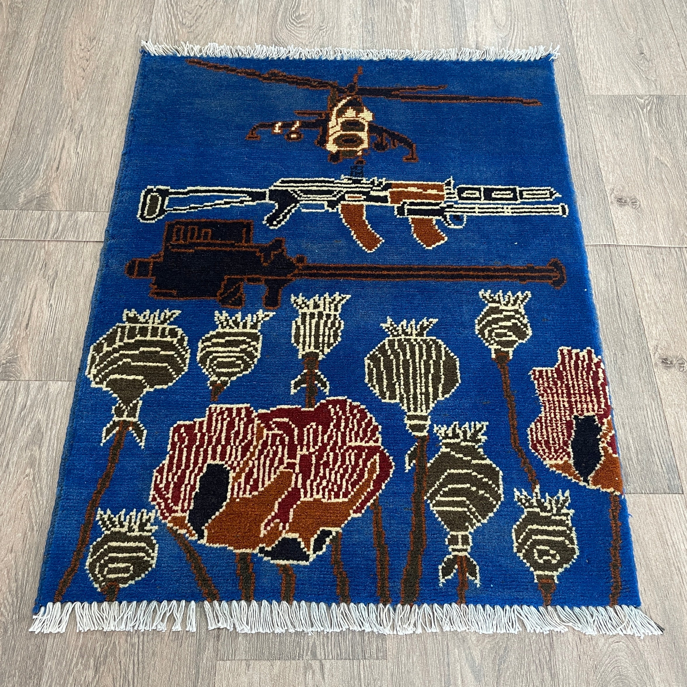 84 x 63 cm | Afghan War Rug