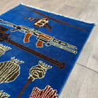 84 x 63 cm | Afghan War Rug
