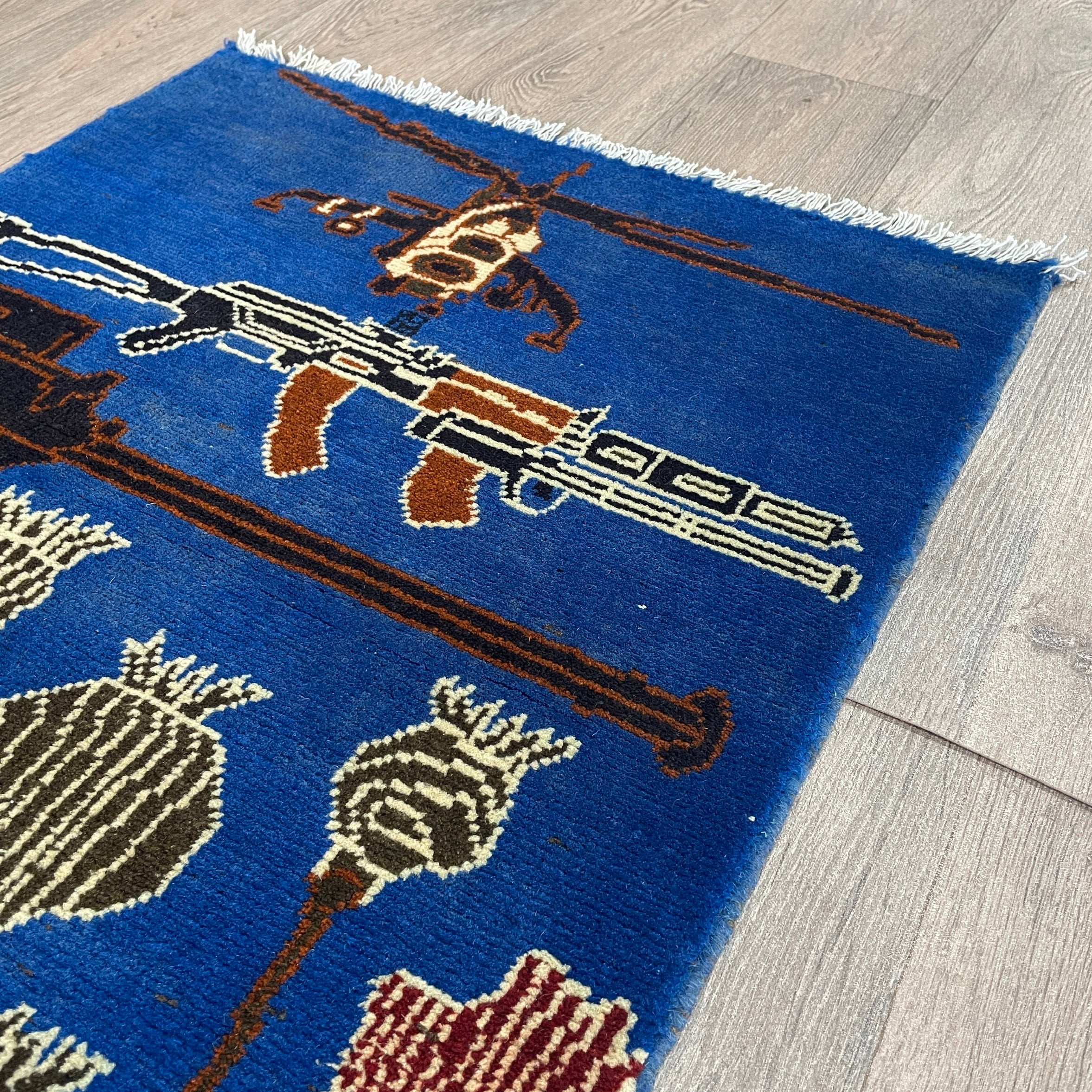 84 x 63 cm | Afghan War Rug