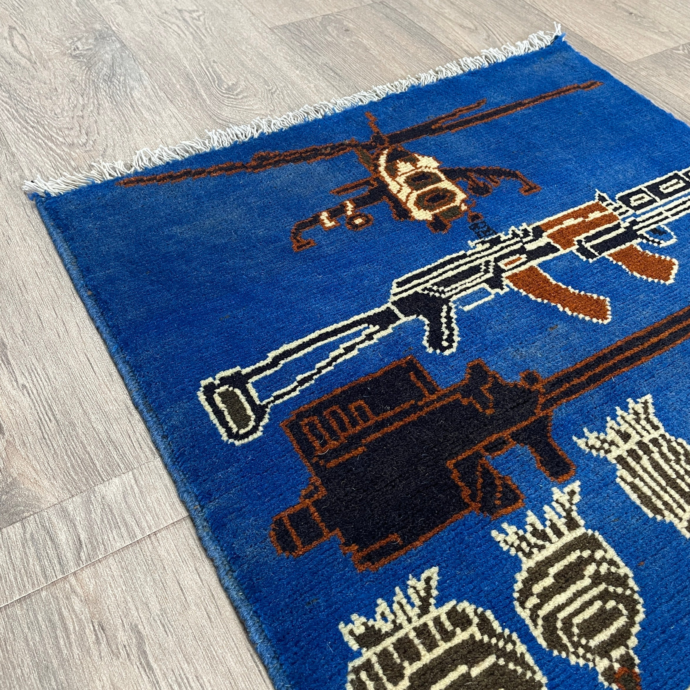 84 x 63 cm | Afghan War Rug