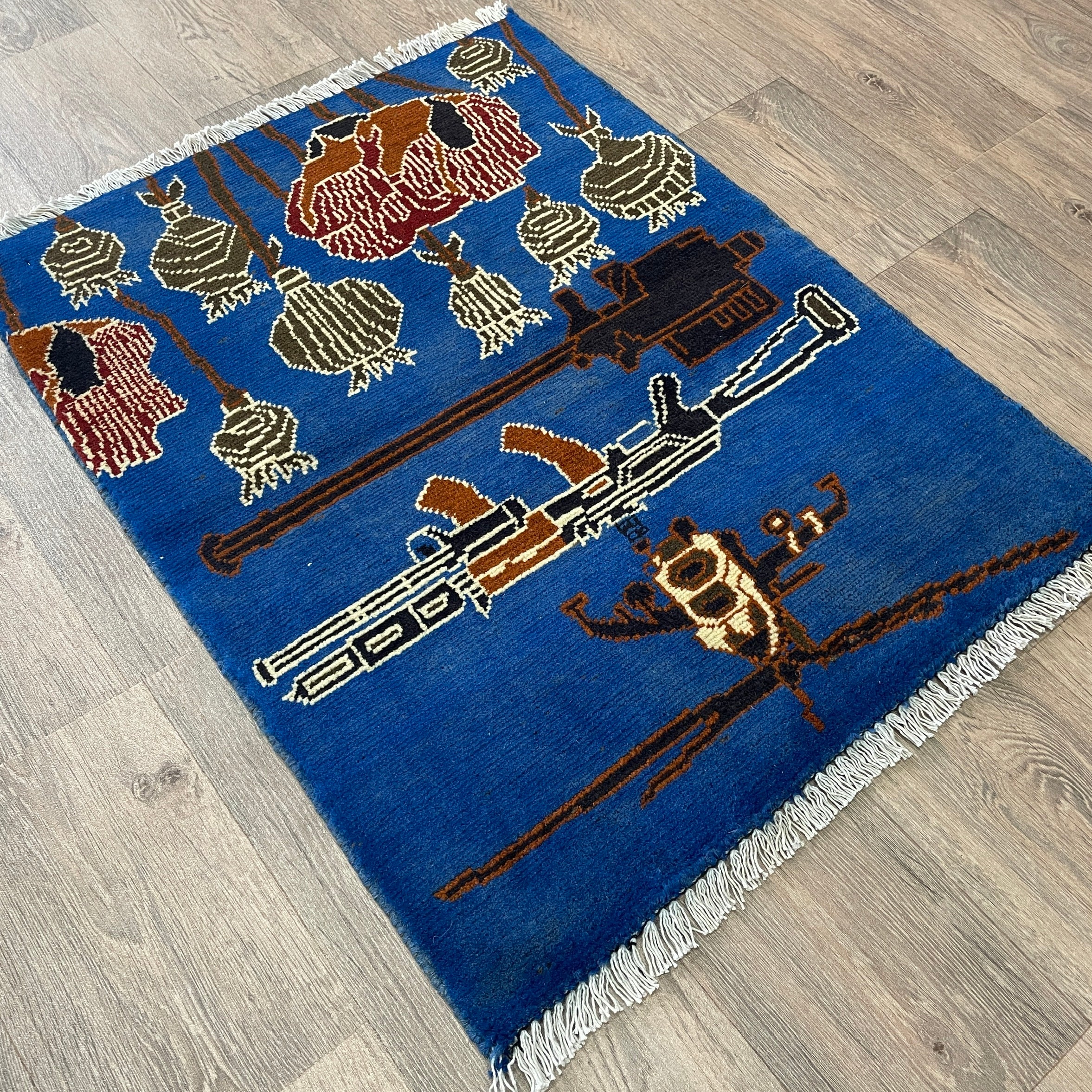 84 x 63 cm | Afghan War Rug