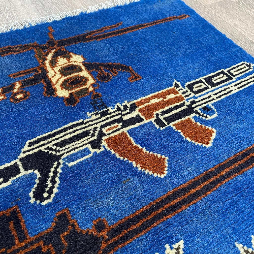 84 x 63 cm | Afghan War Rug