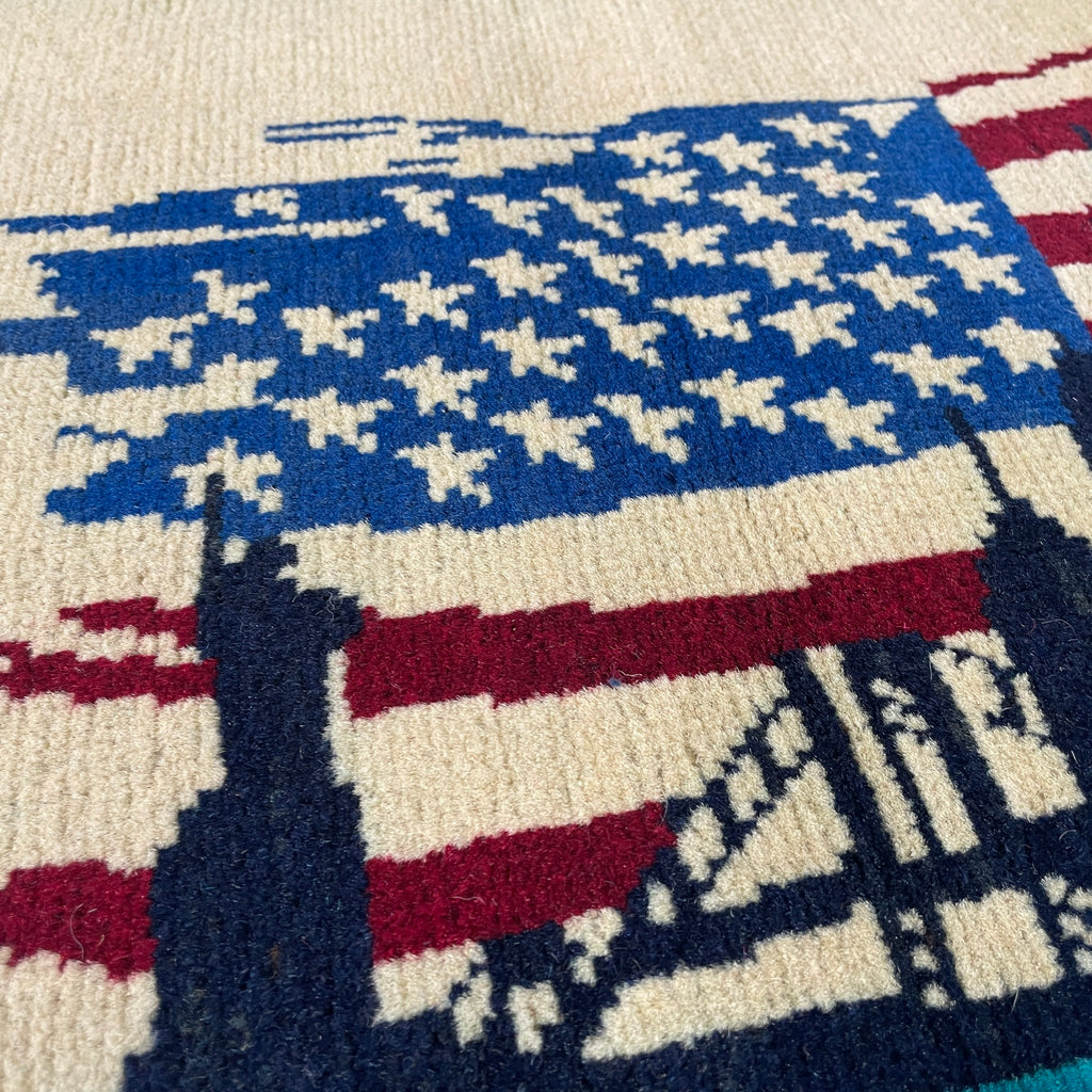 86 x 61 cm | Afghan 9/11 War Rug