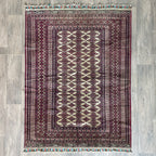 Old Afghan Zahir Shah Rug c. 1970