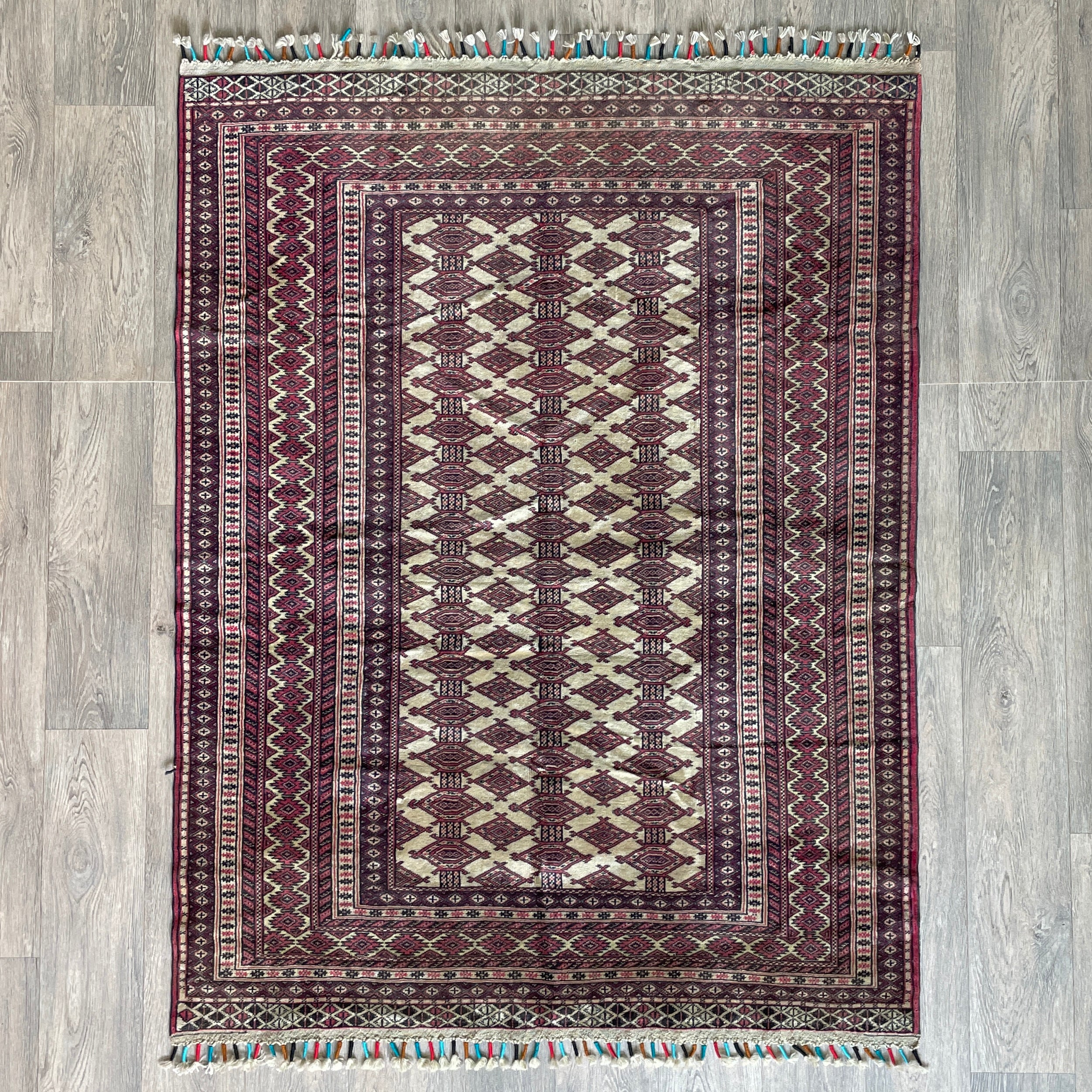 Old Afghan Zahir Shah Rug c. 1970