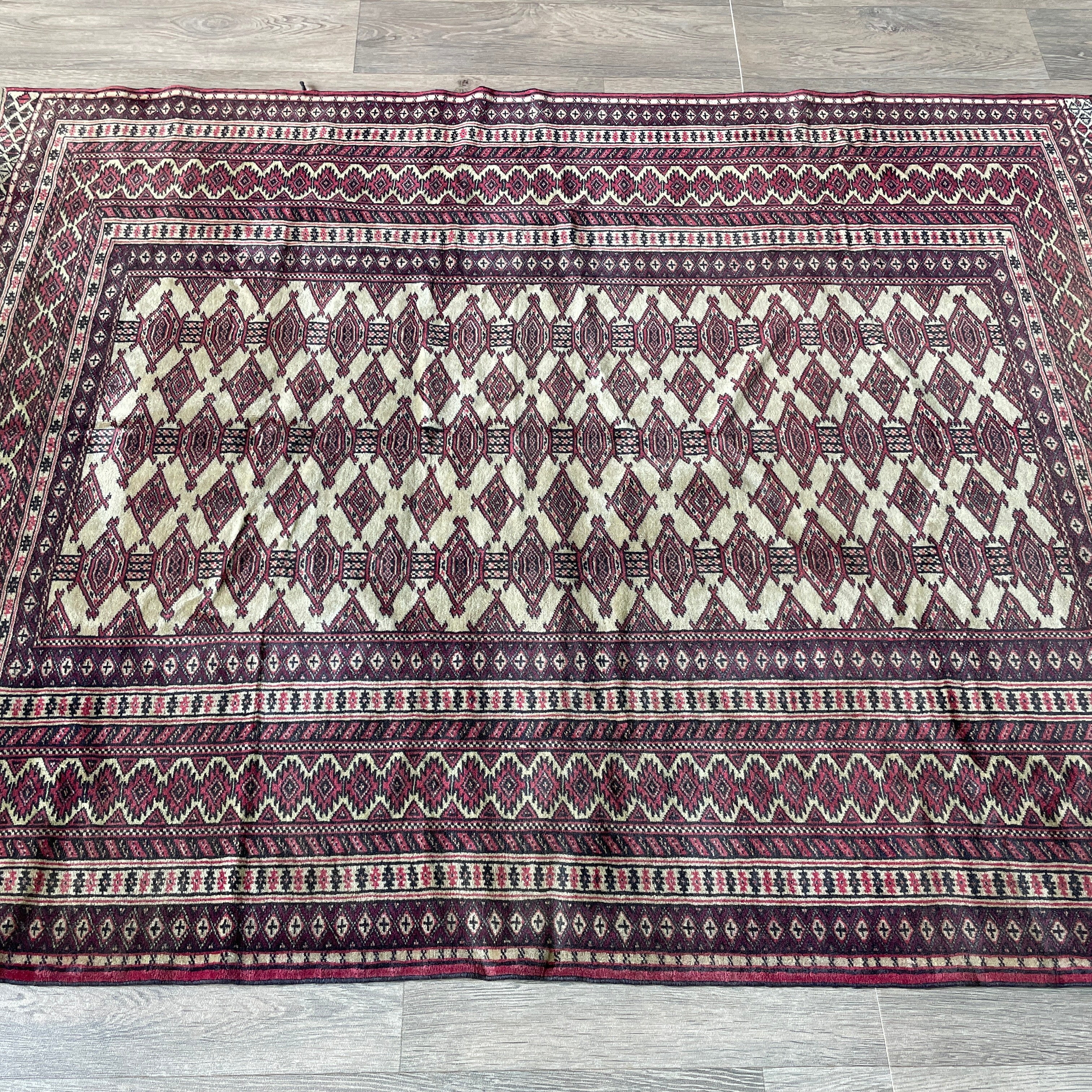 Old Afghan Zahir Shah Rug c. 1970