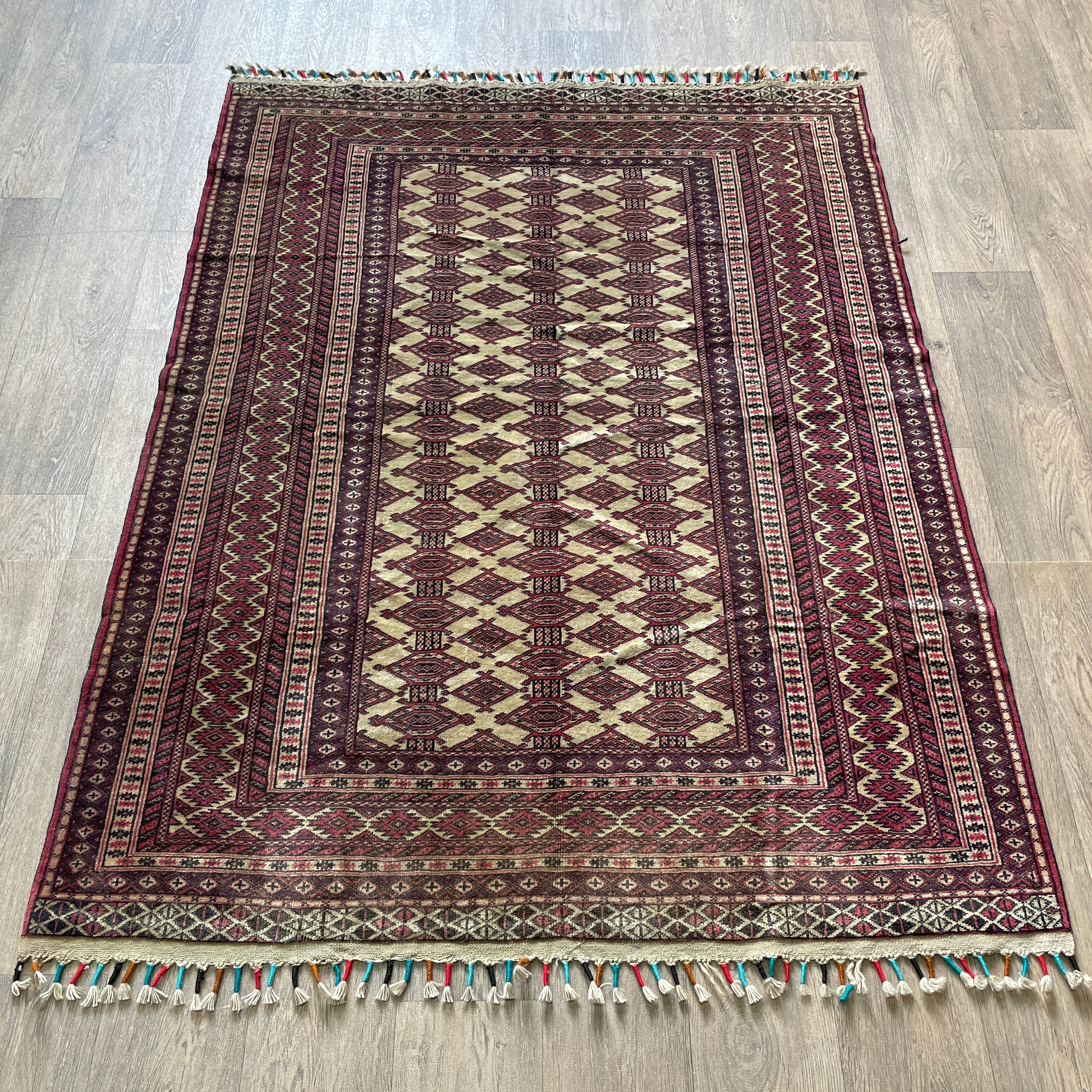 Old Afghan Zahir Shah Rug c. 1970