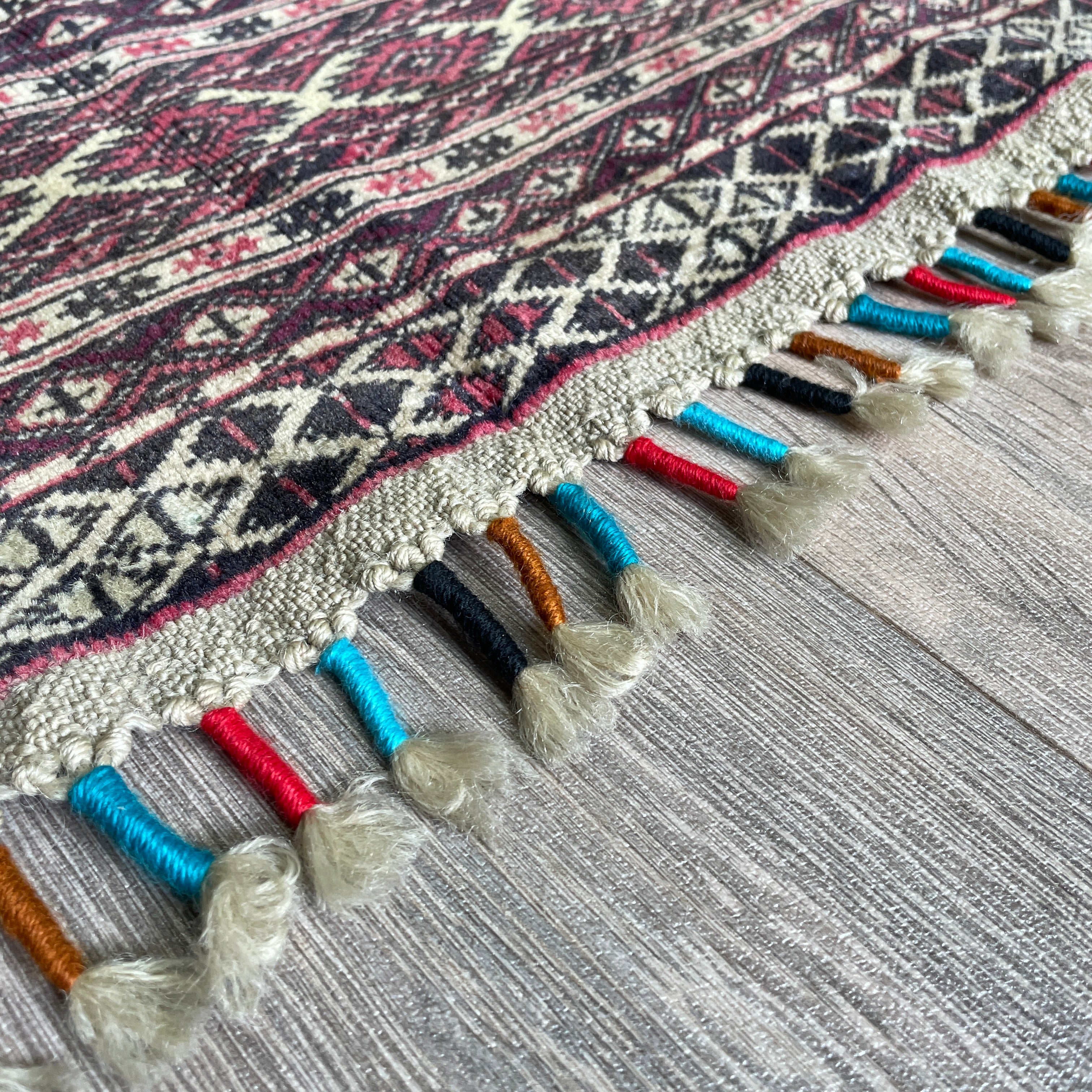 Old Afghan Zahir Shah Rug c. 1970