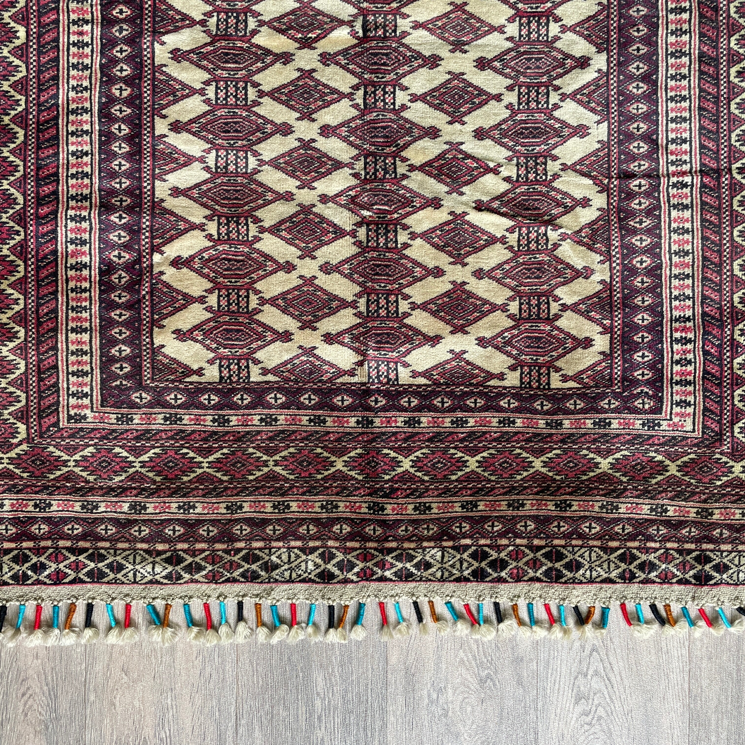 Old Afghan Zahir Shah Rug c. 1970