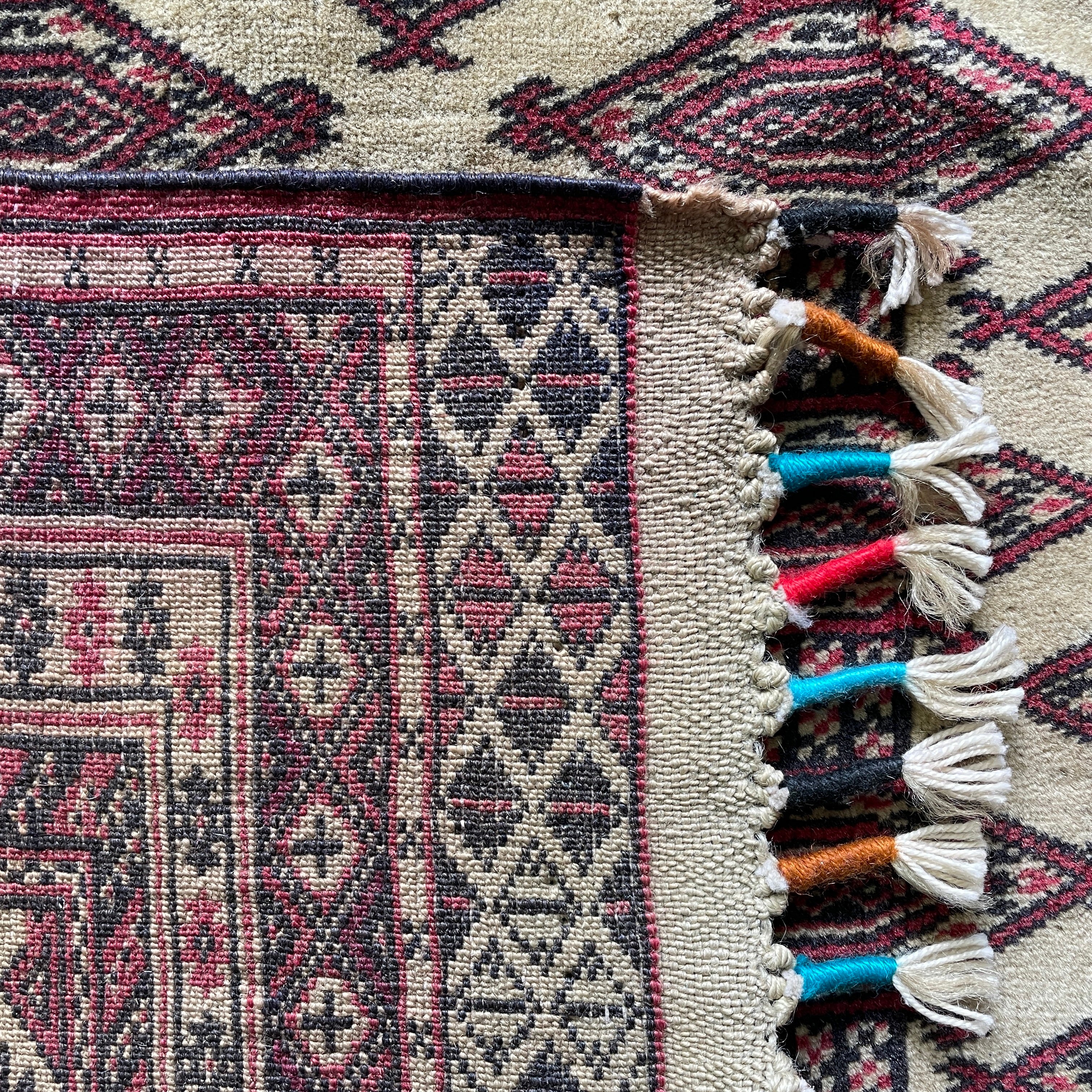 Old Afghan Zahir Shah Rug c. 1970