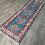 251 x 82 cm | Afghan Super Kazak Runner - Khorasan Rugs
