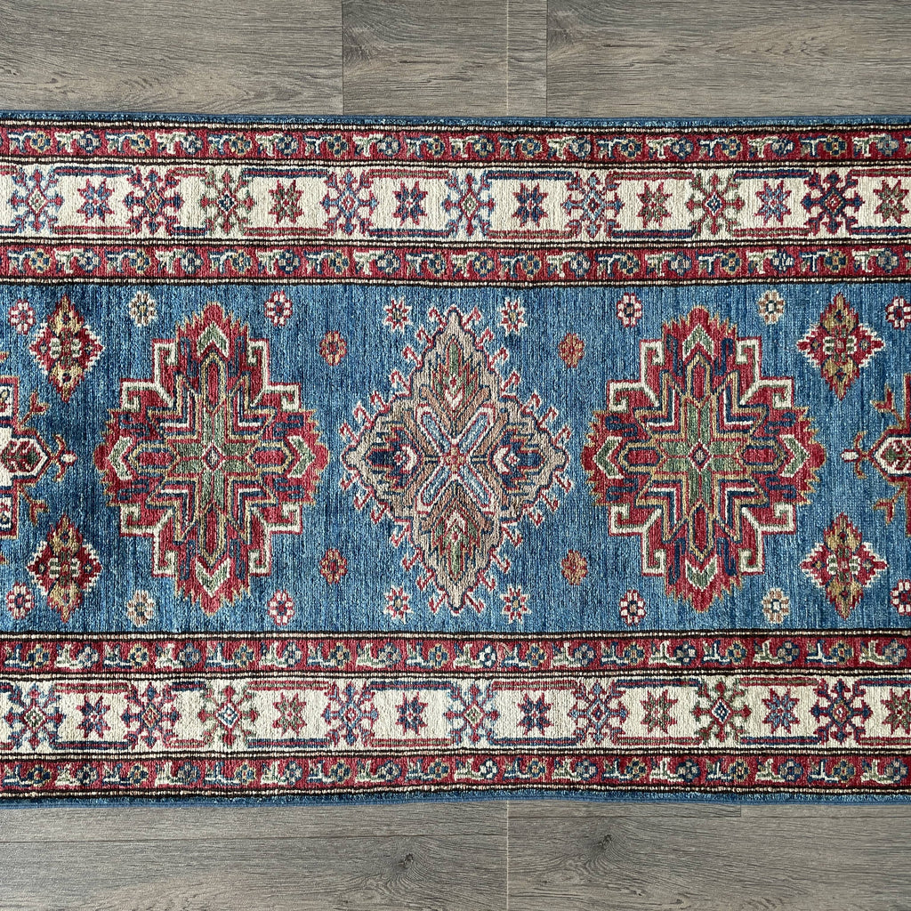 251 x 82 cm | Afghan Super Kazak Runner - Khorasan Rugs