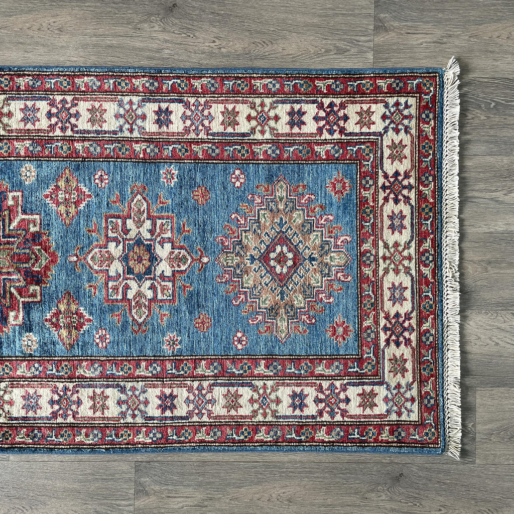 251 x 82 cm | Afghan Super Kazak Runner - Khorasan Rugs