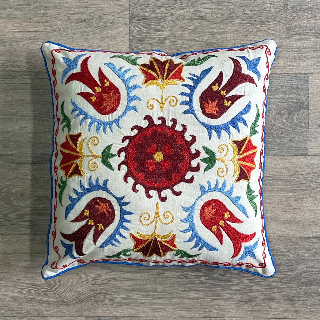 Uzbek Suzani Cushion Cover