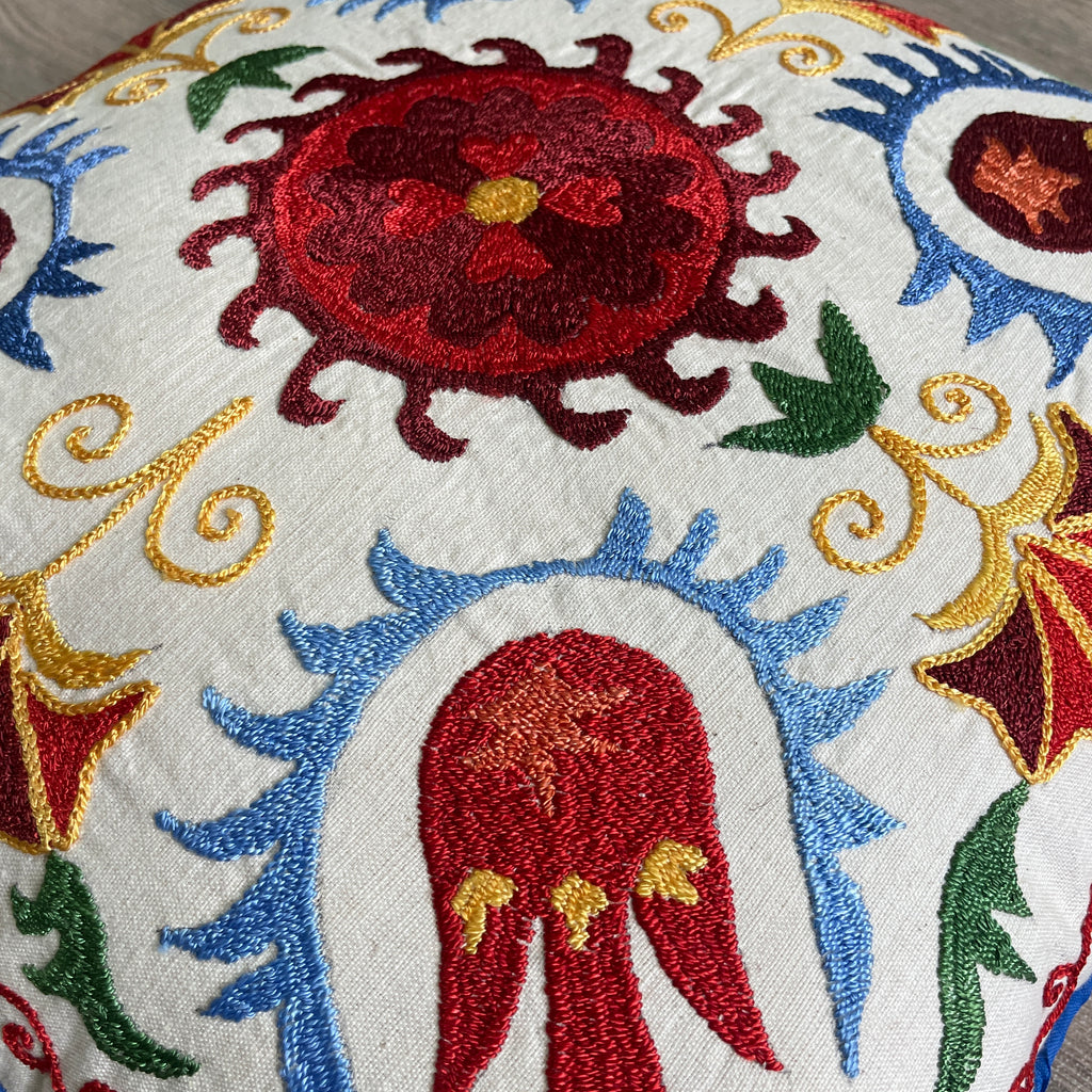 Uzbek Suzani Cushion Cover