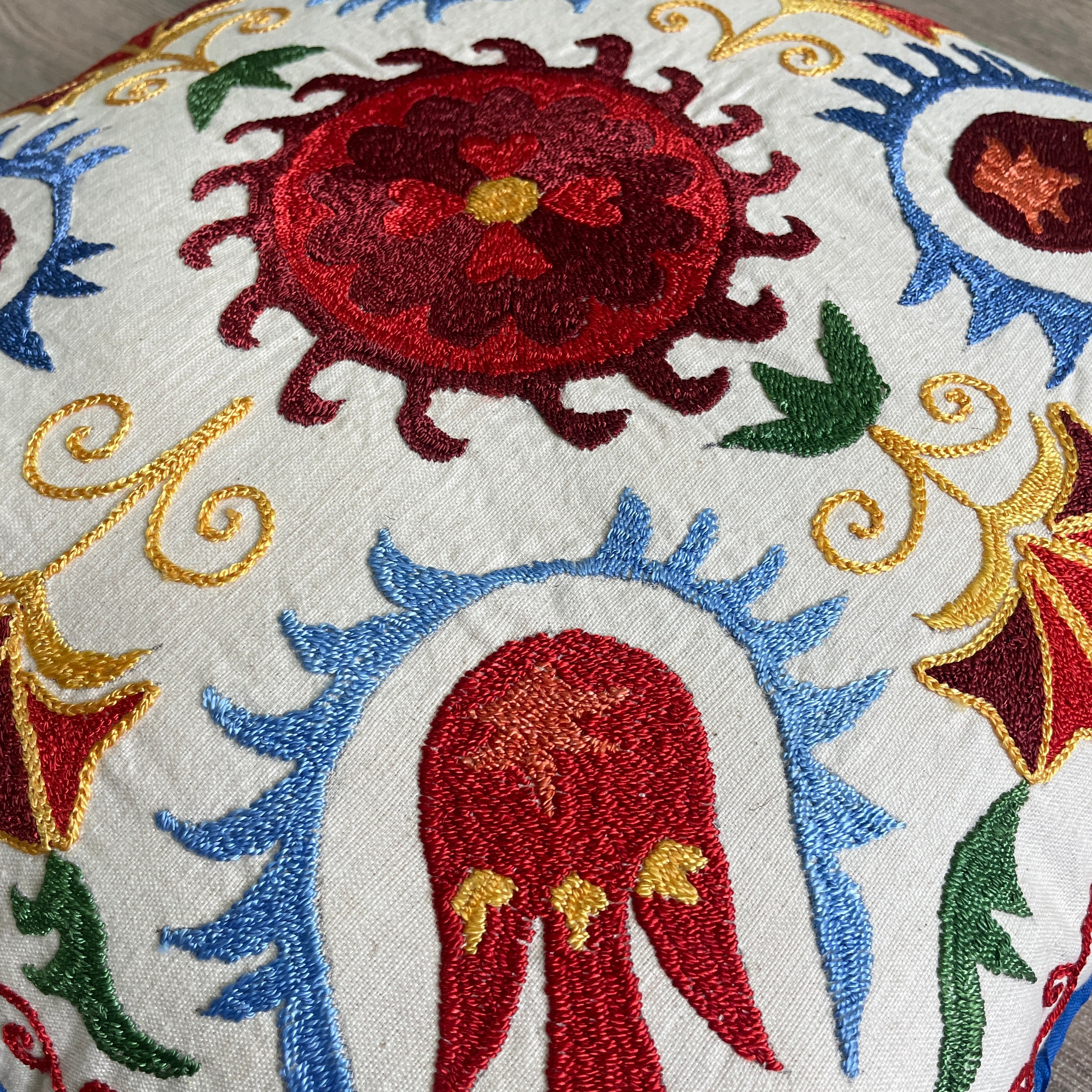 Uzbek Suzani Cushion Cover