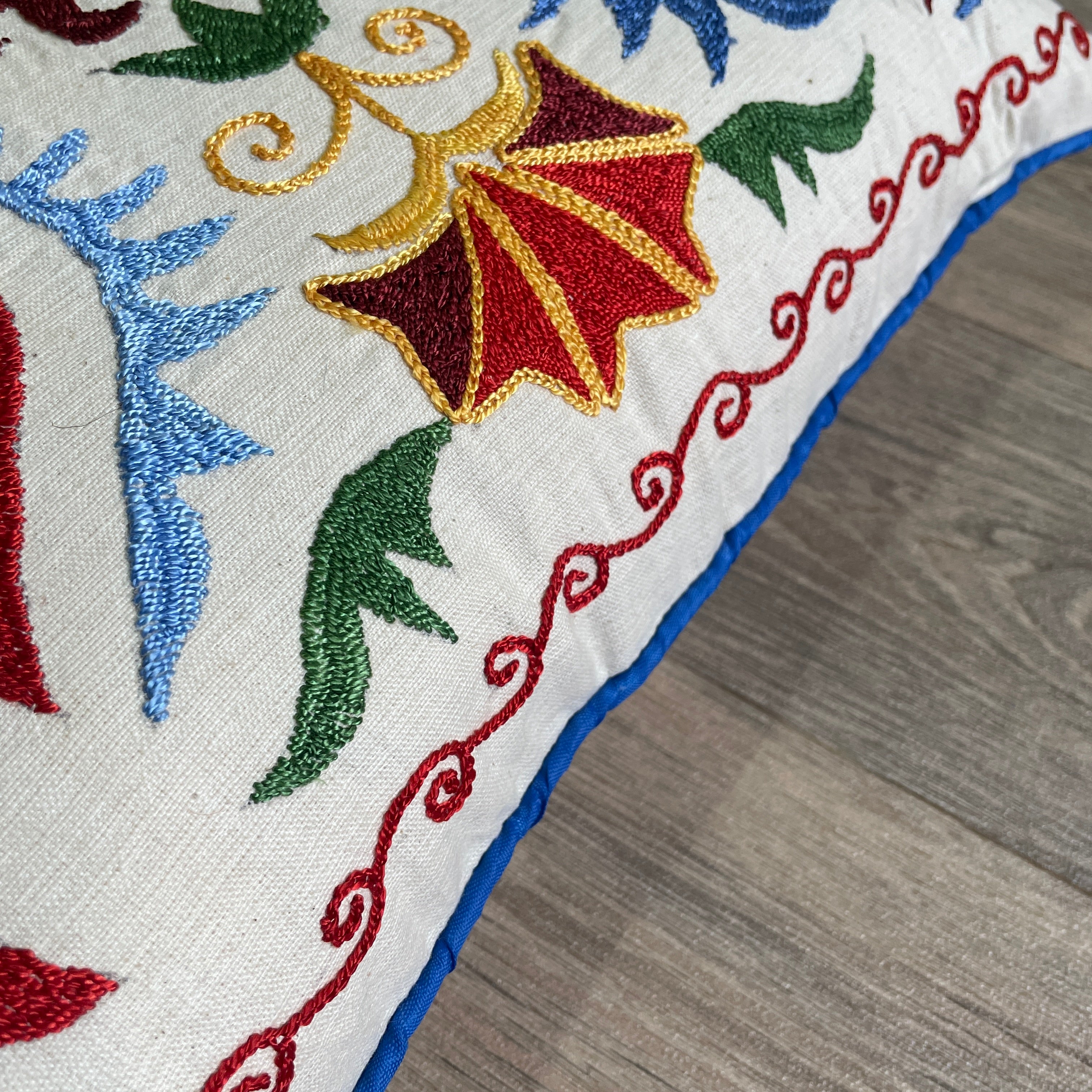 Uzbek Suzani Cushion Cover