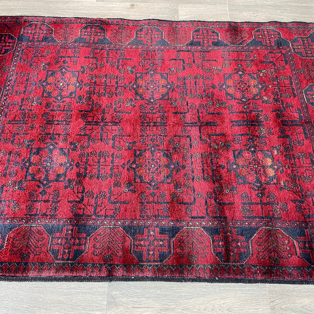 Fine Afghan Khal Muhammadi Rug (Merino Wool)