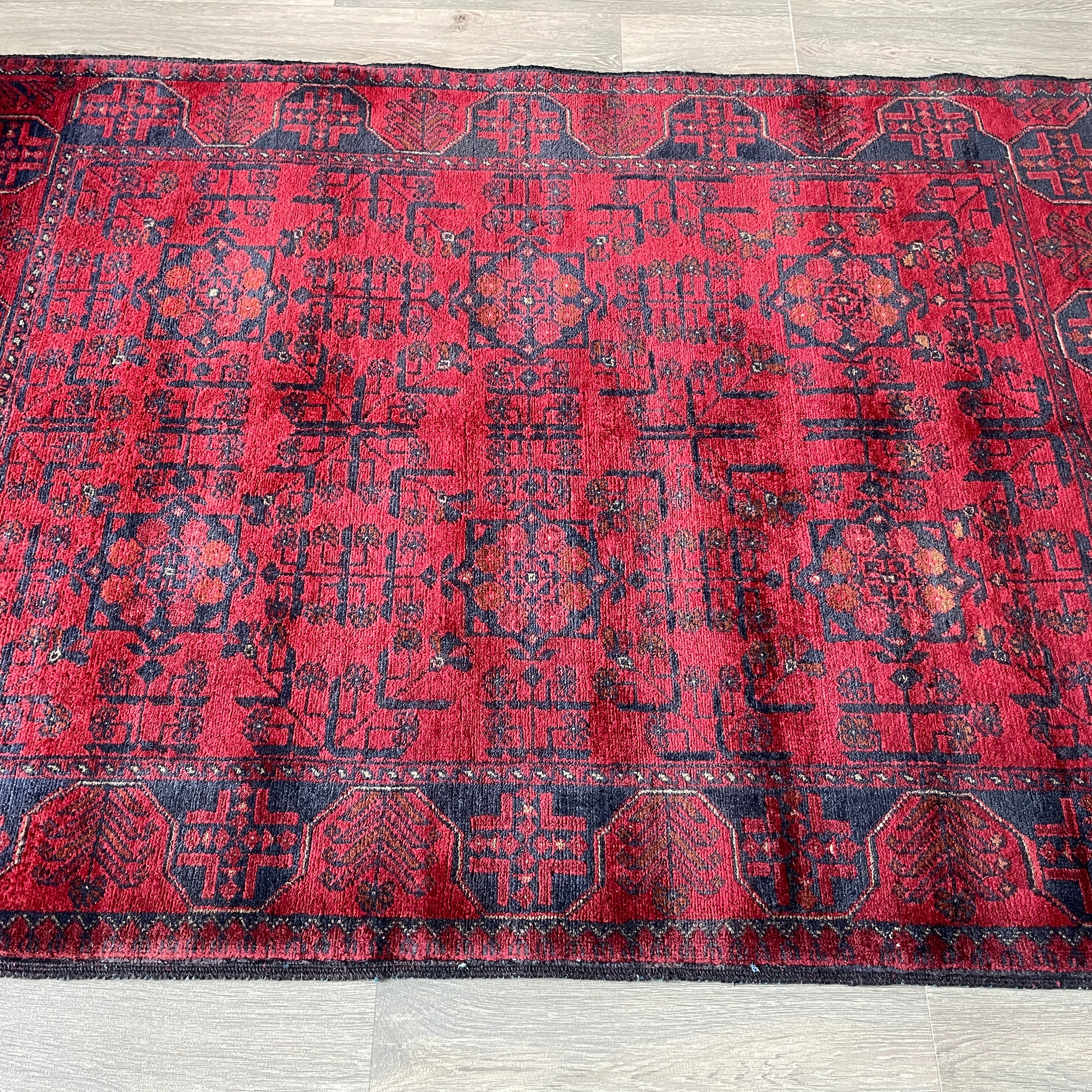 Fine Afghan Khal Muhammadi Rug (Merino Wool)