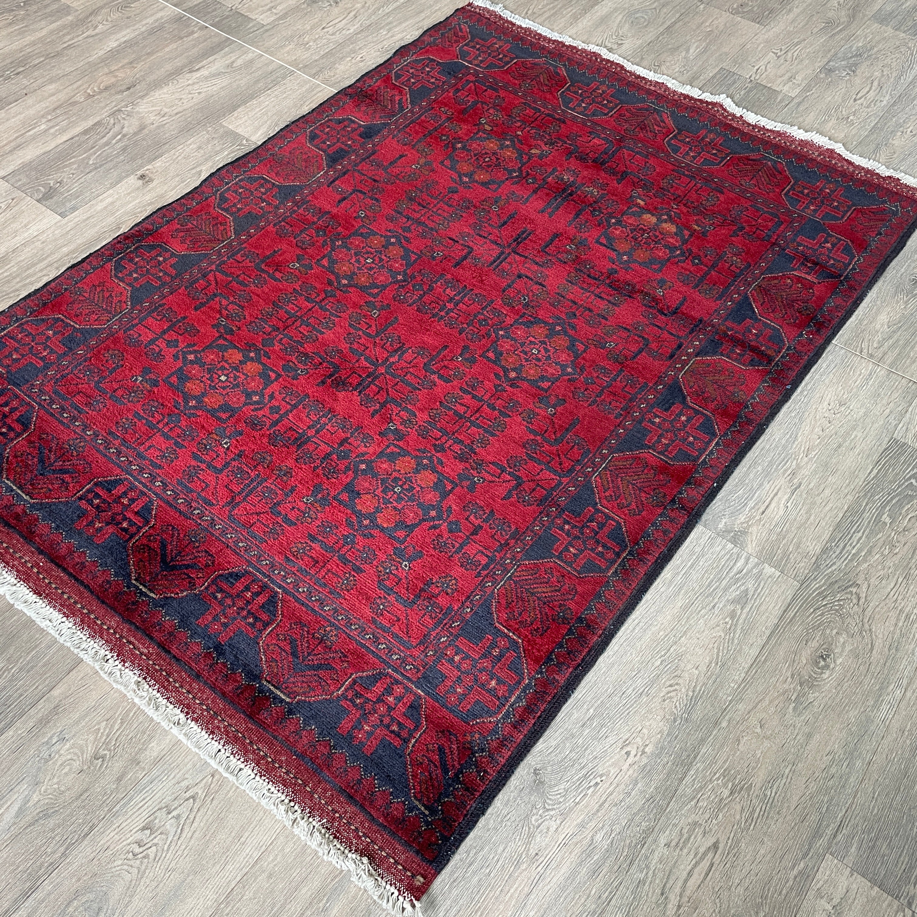 Fine Afghan Khal Muhammadi Rug (Merino Wool)