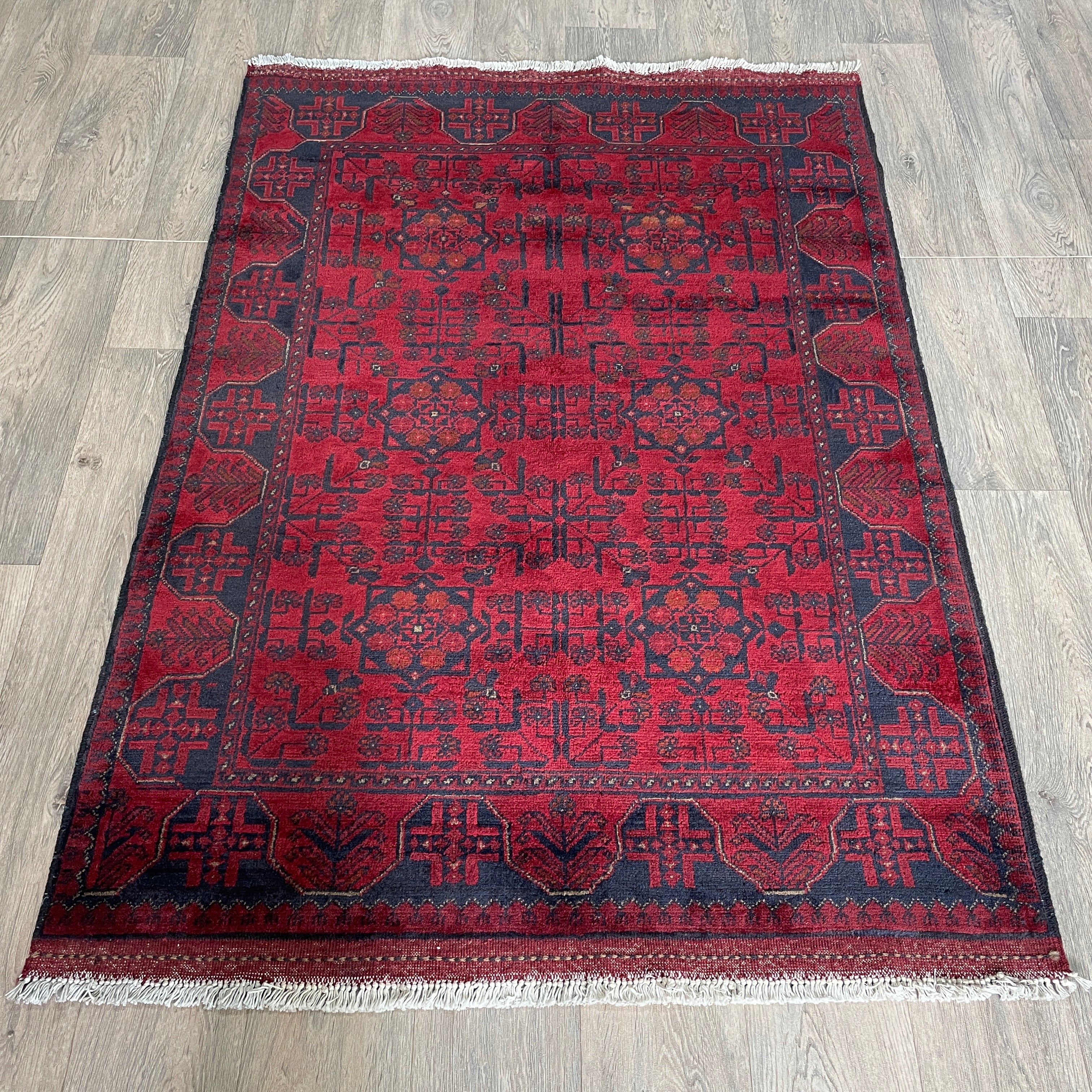 Fine Afghan Khal Muhammadi Rug (Merino Wool)