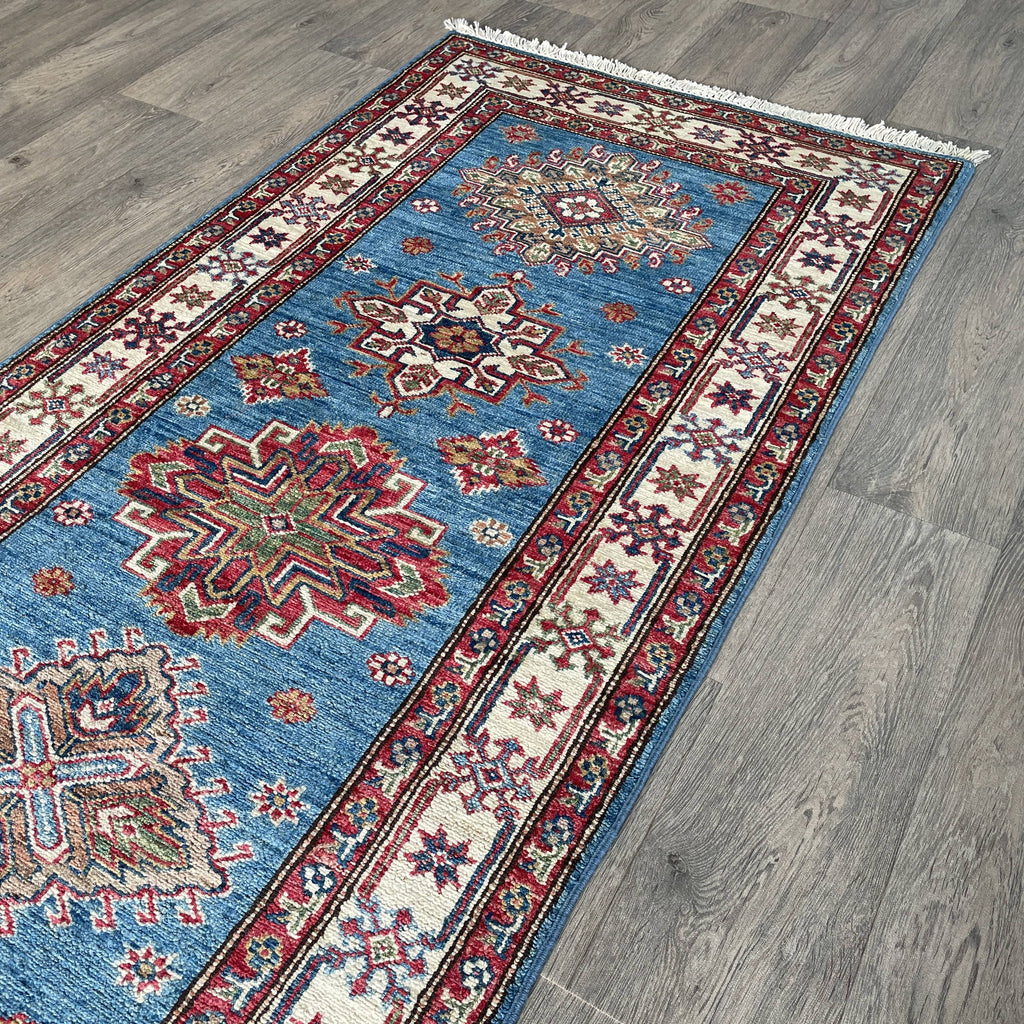 251 x 82 cm | Afghan Super Kazak Runner - Khorasan Rugs