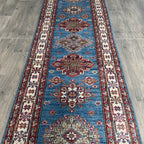 251 x 82 cm | Afghan Super Kazak Runner - Khorasan Rugs